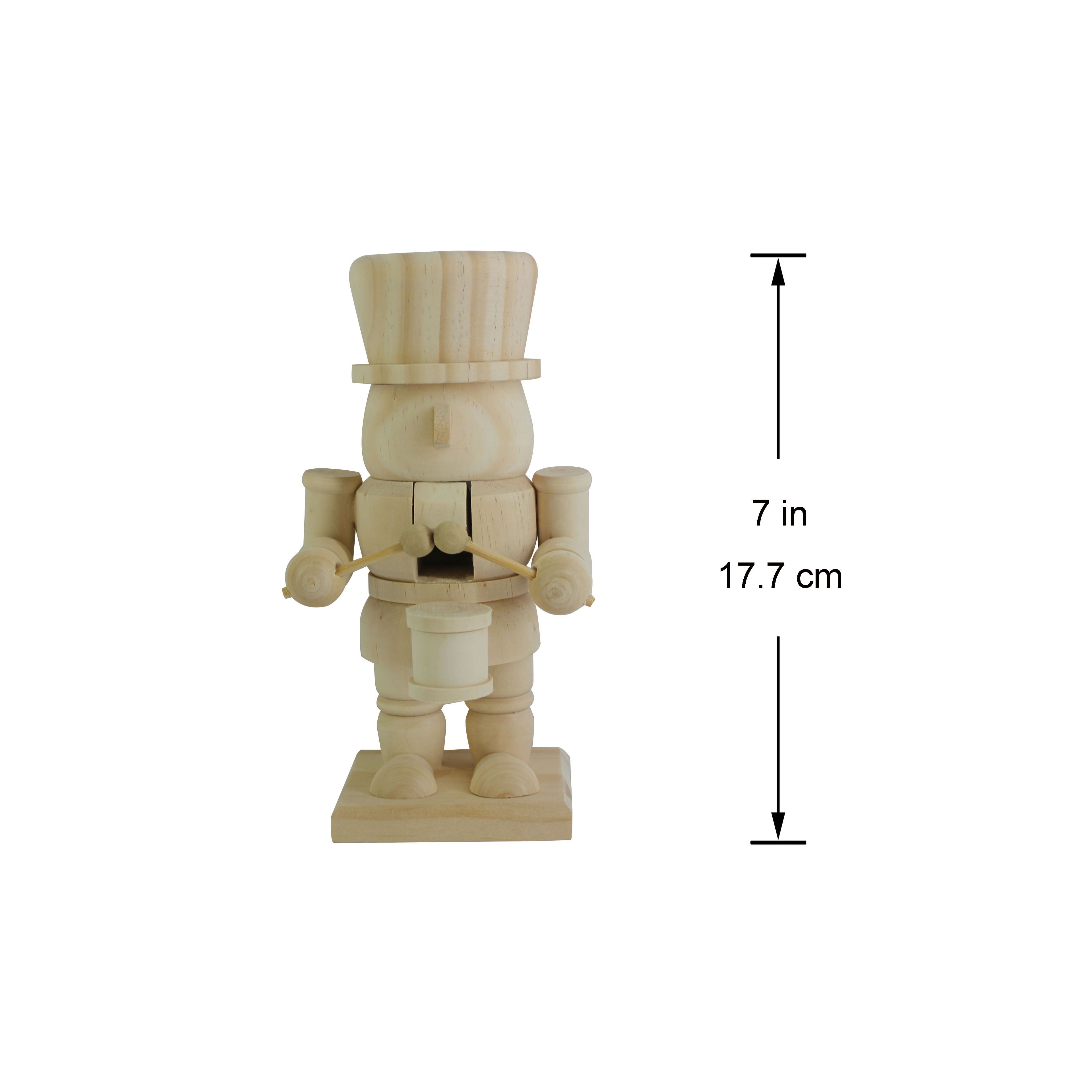 7&#x22; Soldier Drummer DIY Pinewood Nutcracker by Make Market&#xAE;