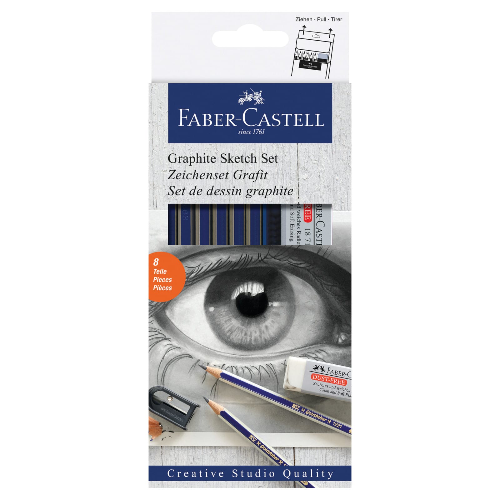 Faber-Castell 6 CT Goldfaber Graphite Pencil Tin - Adult Pencil