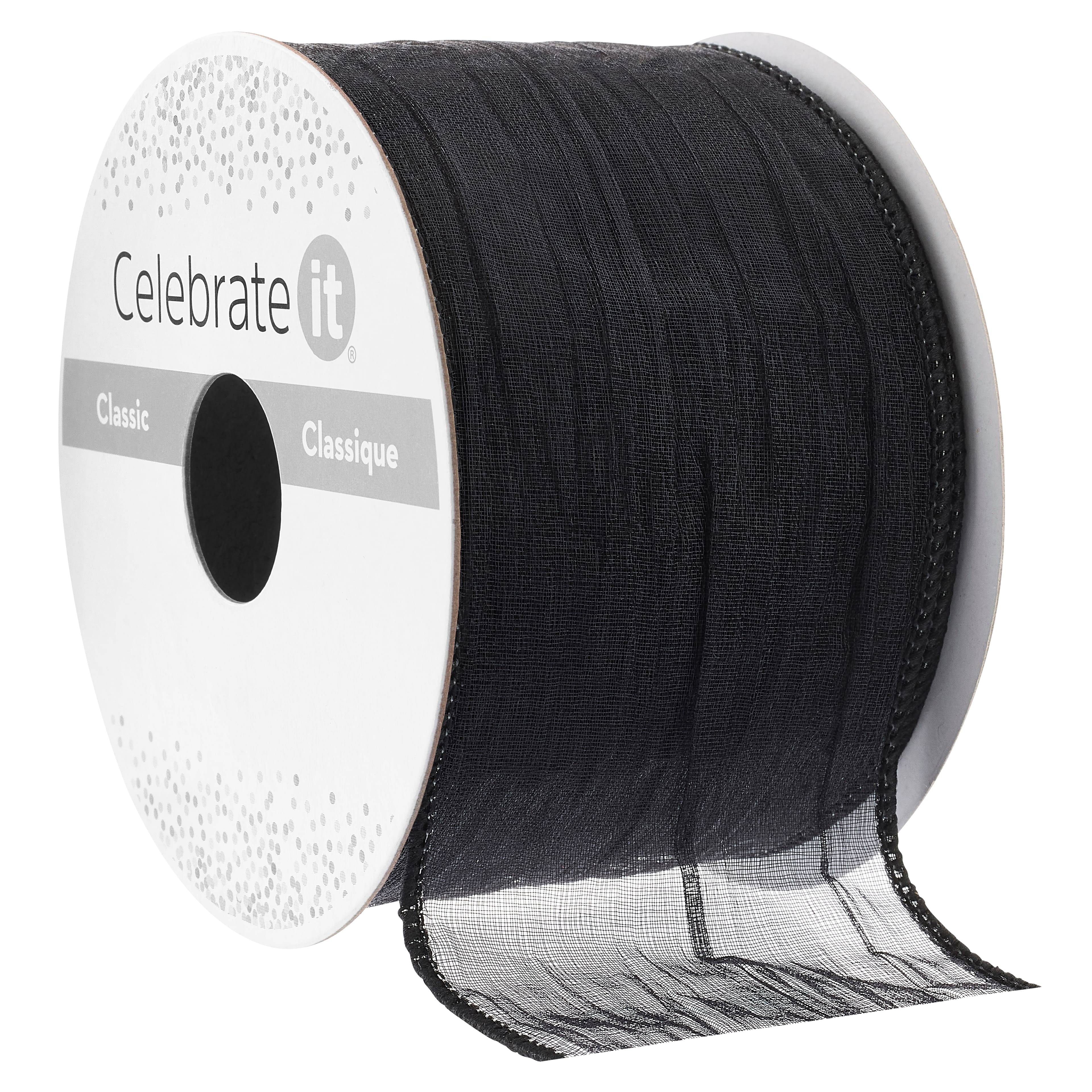 2&#x22; x 5yd. Wired Crinkle Sheer Ribbon by Celebrate It&#xAE;