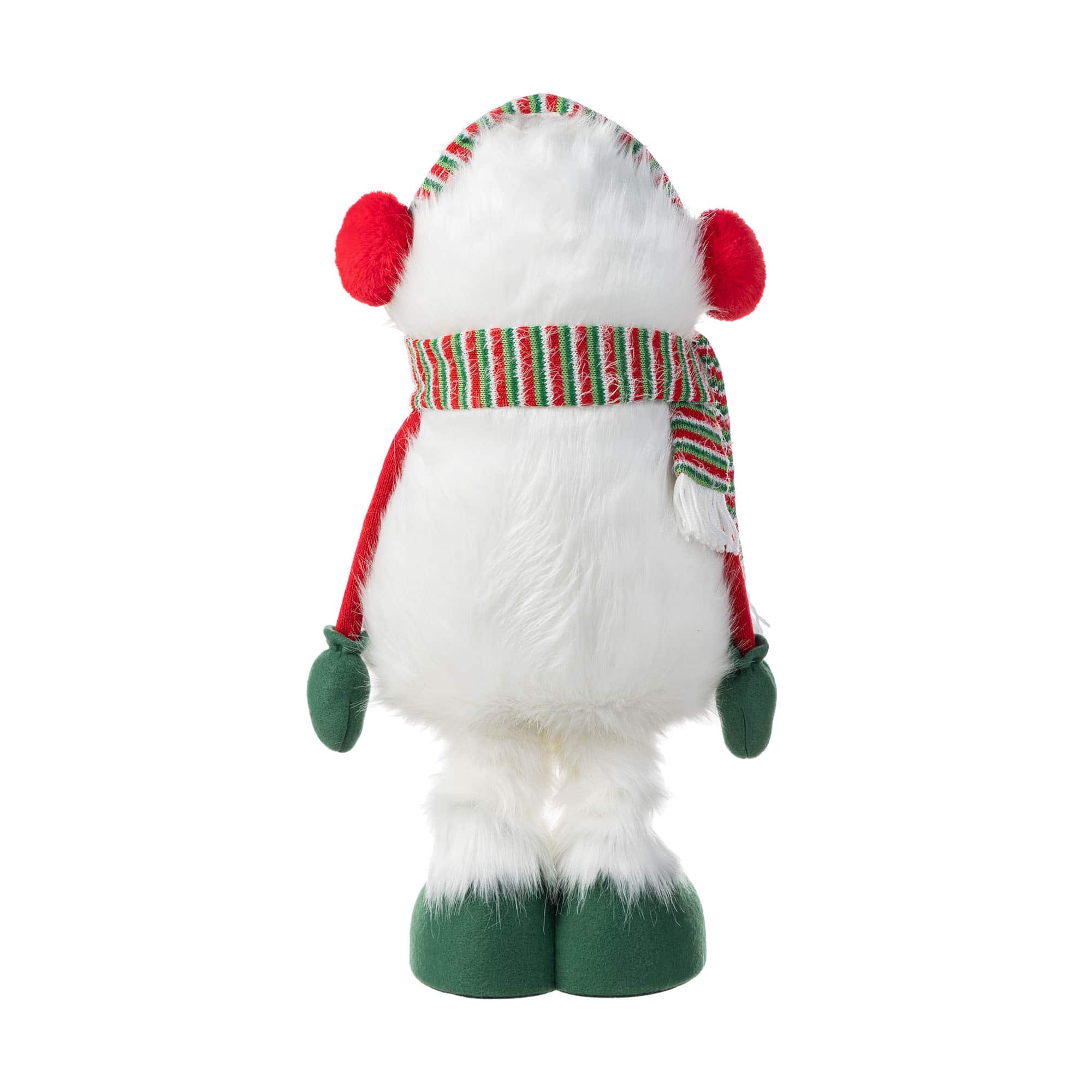 Glitzhome® 29"H Christmas Fabric Yeti With Telescoping Legs