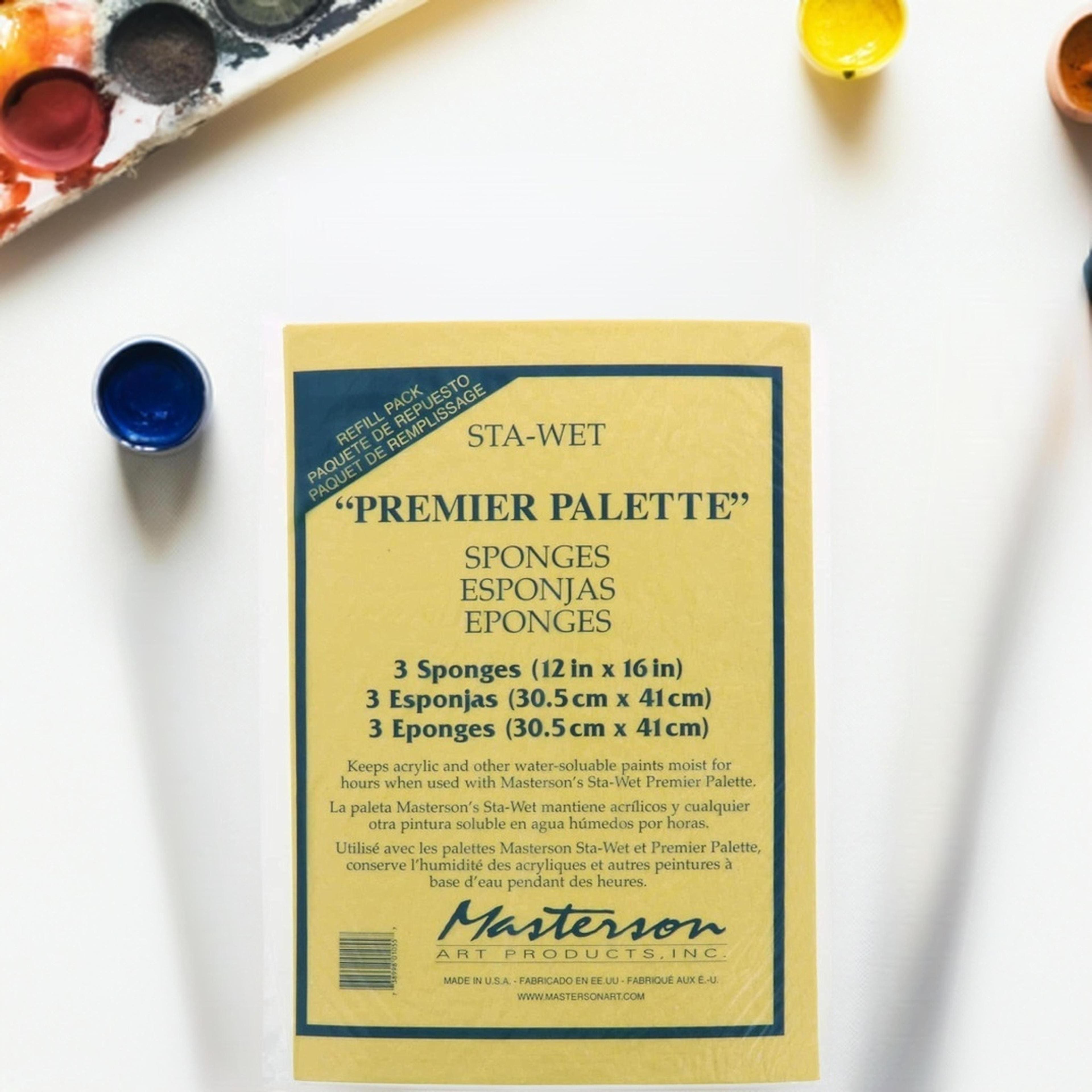 Masterson Sta-Wet&#xAE; Premier Palette Sponge Refills, 3ct.