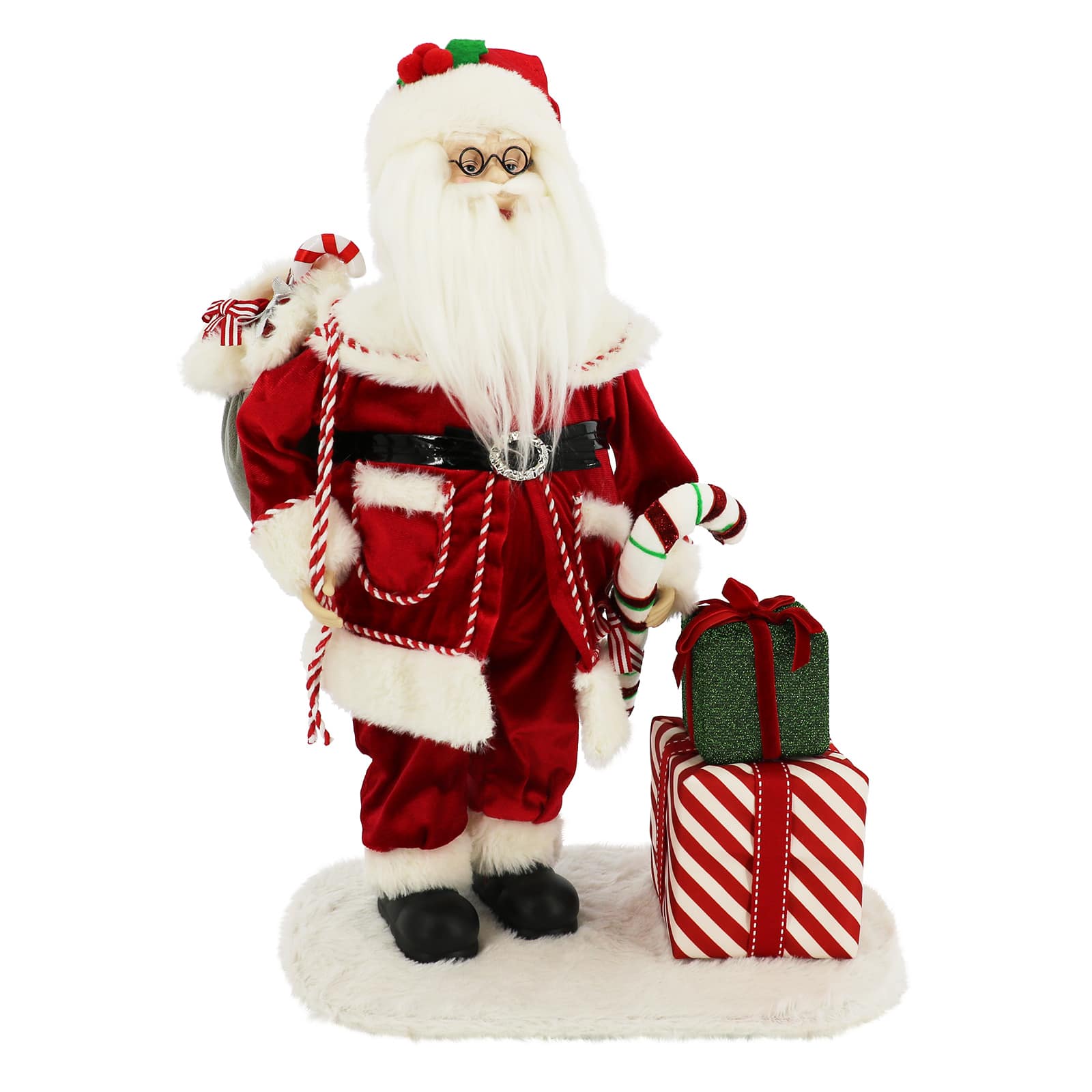 21&#x22; Santa with Gifts &#x26; Candy Tabletop D&#xE9;cor by Ashland&#xAE;