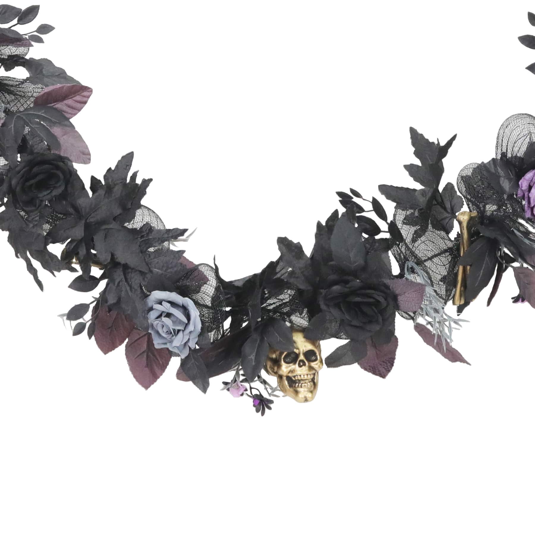 6ft. Skulls &#x26; Roses Garland by Ashland&#xAE;