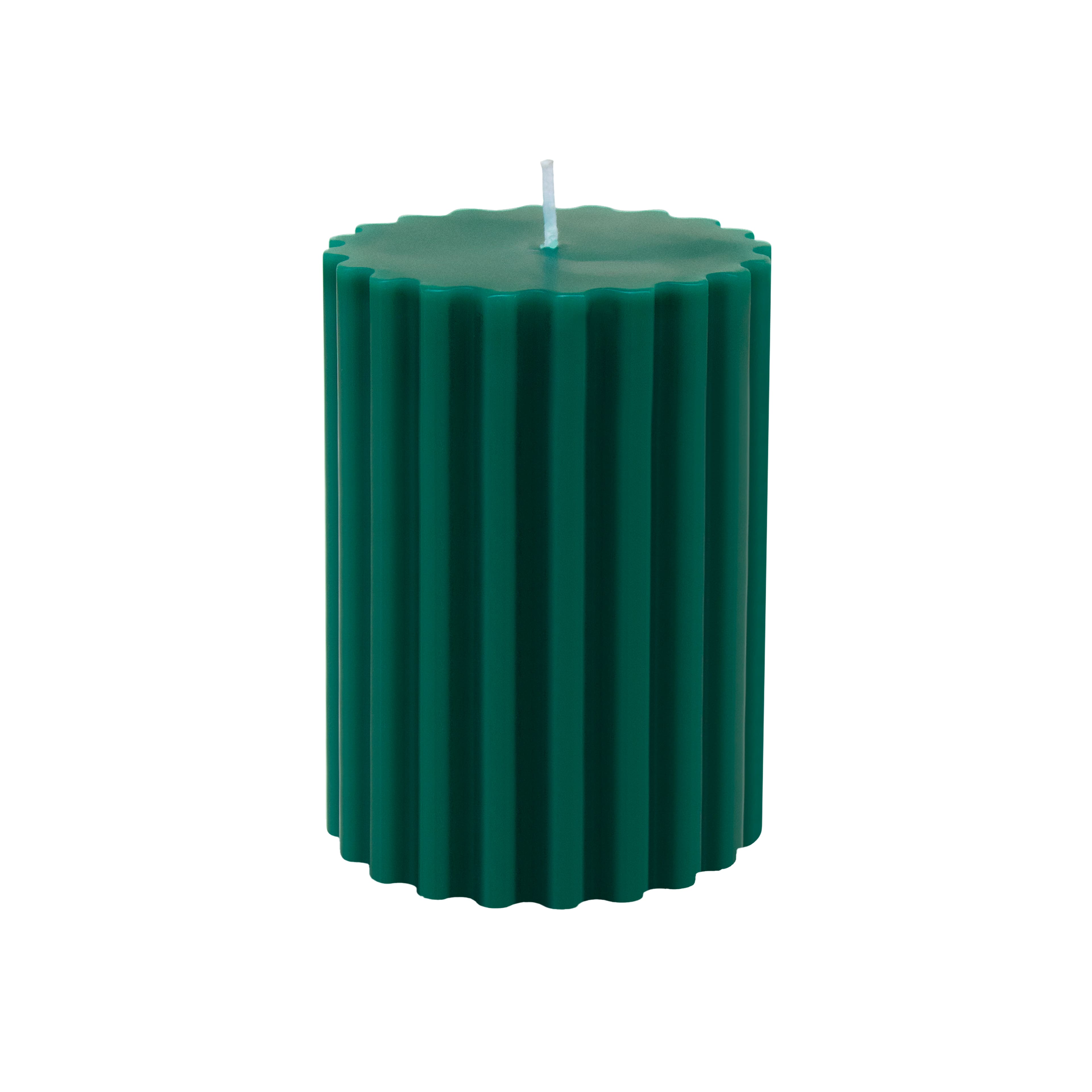 Green with Red Bow Balsam Forest Scented Pillar Candle by Ashland&#xAE;