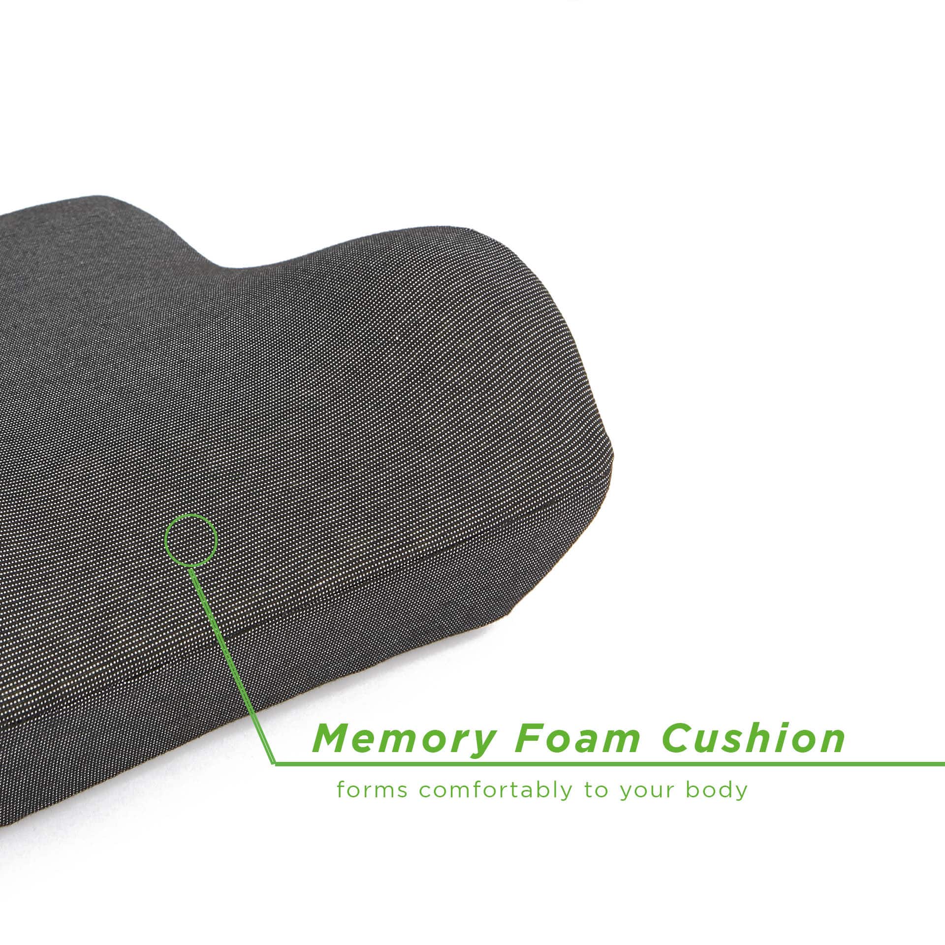 Mind Reader Black Vertical Posture Corrector Back Rest