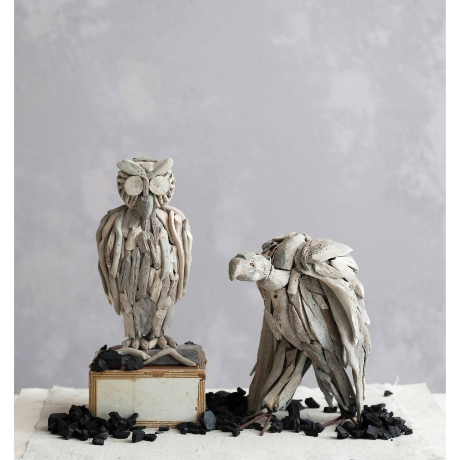 Hello Honey® 11.5" Natural Handmade Driftwood Vulture