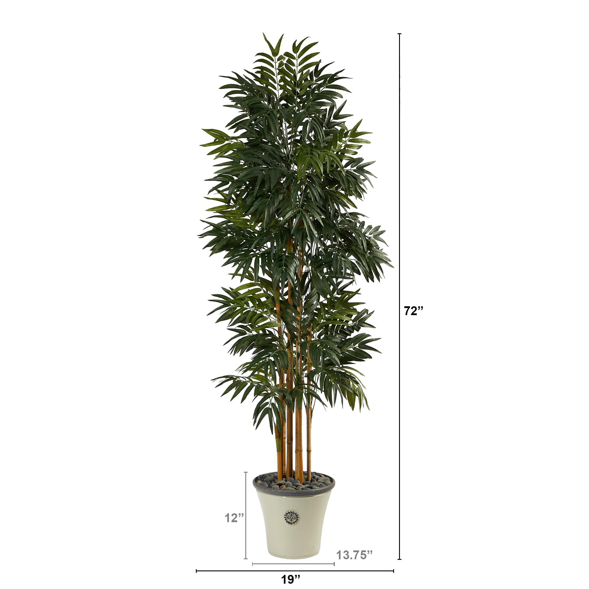 6ft. Phoenix Palm Tree in Decorative Planter