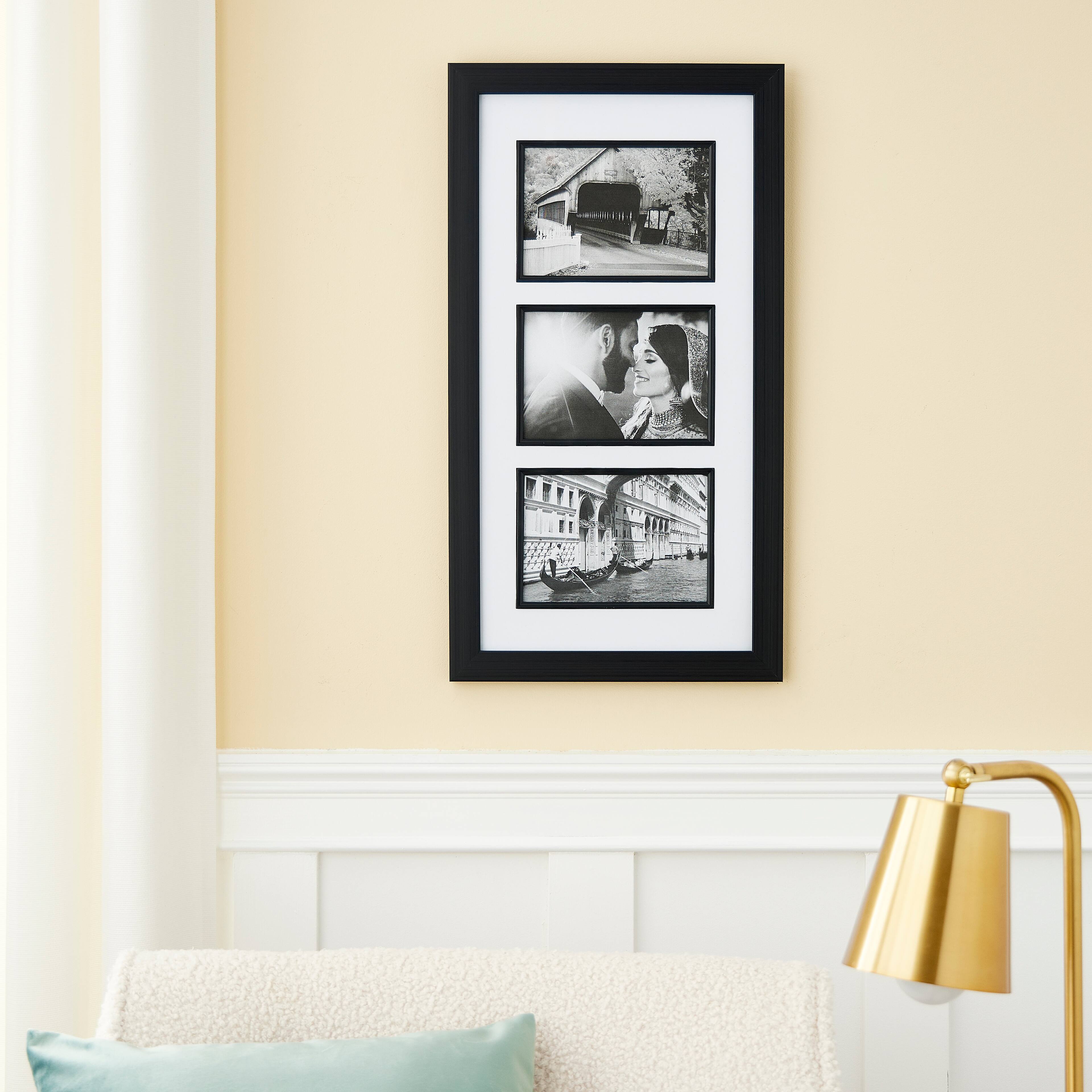 12 Pack: 3 Opening Black Studio 5&#x22; x 7&#x22; Collage Frame with Mat, Portrait Collection by Studio D&#xE9;cor&#xAE;
