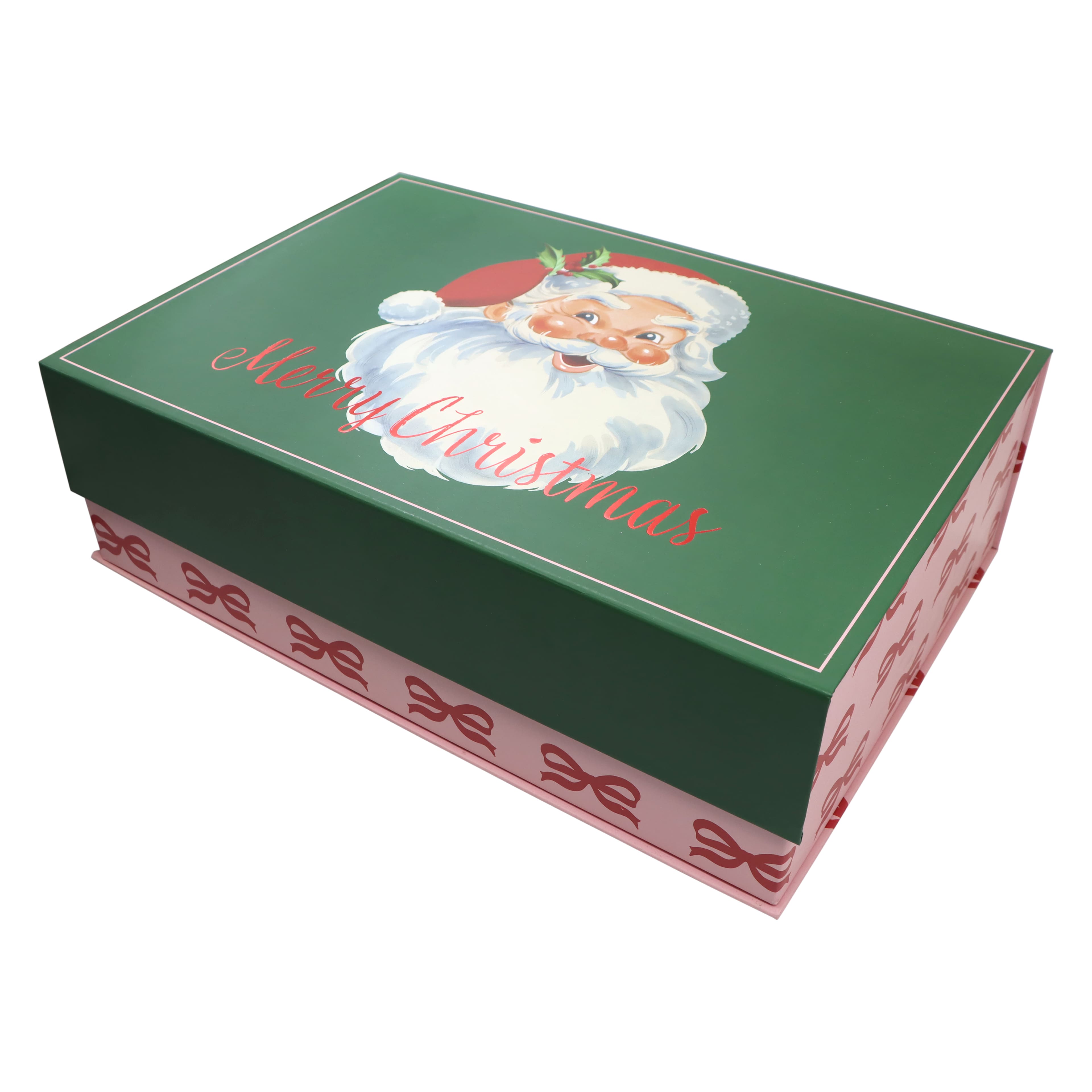 Large Santa Merry Christmas Decorative Box by Ashland®
