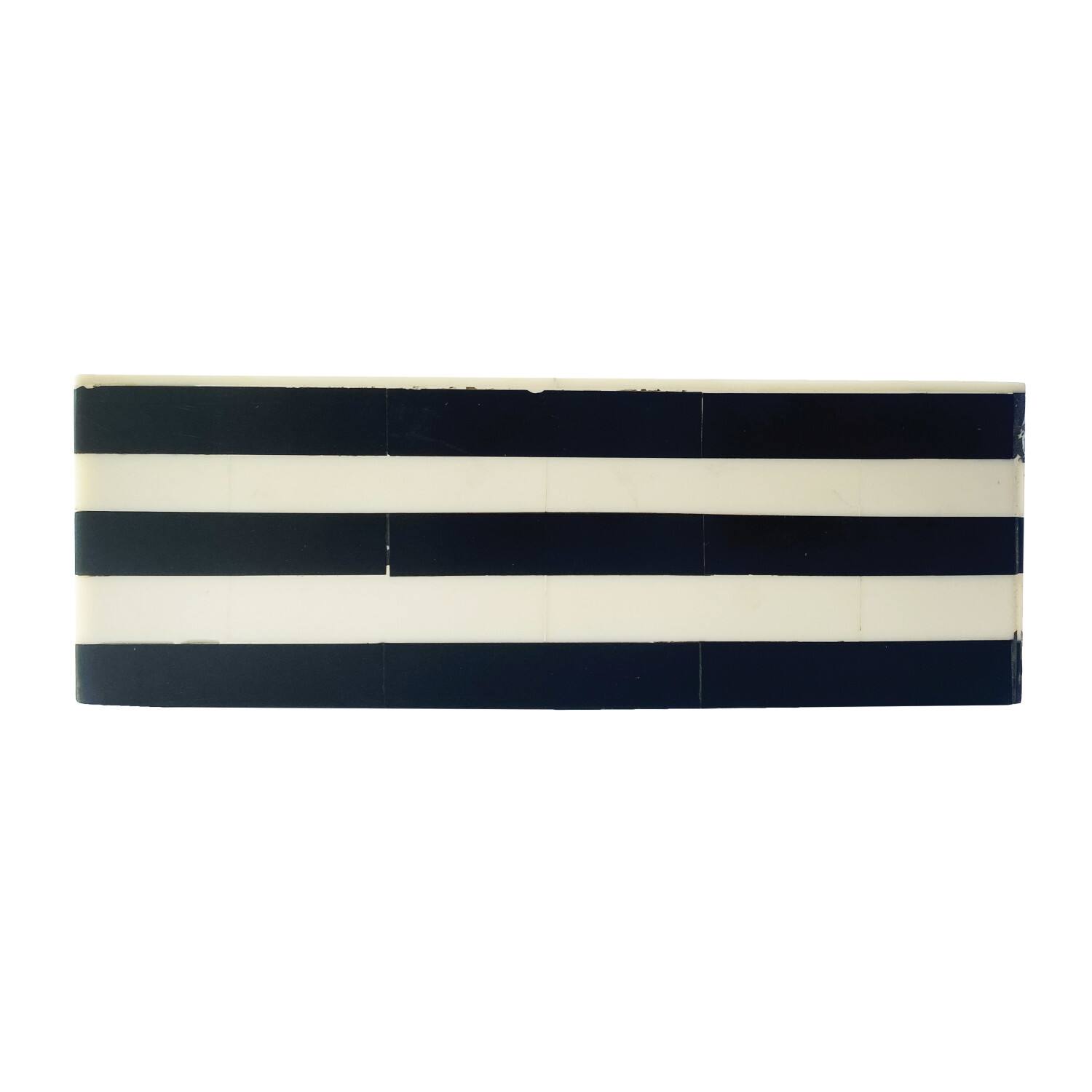 Hello Honey&#xAE; 7&#x22; Black &#x26; White Striped Triangular Box
