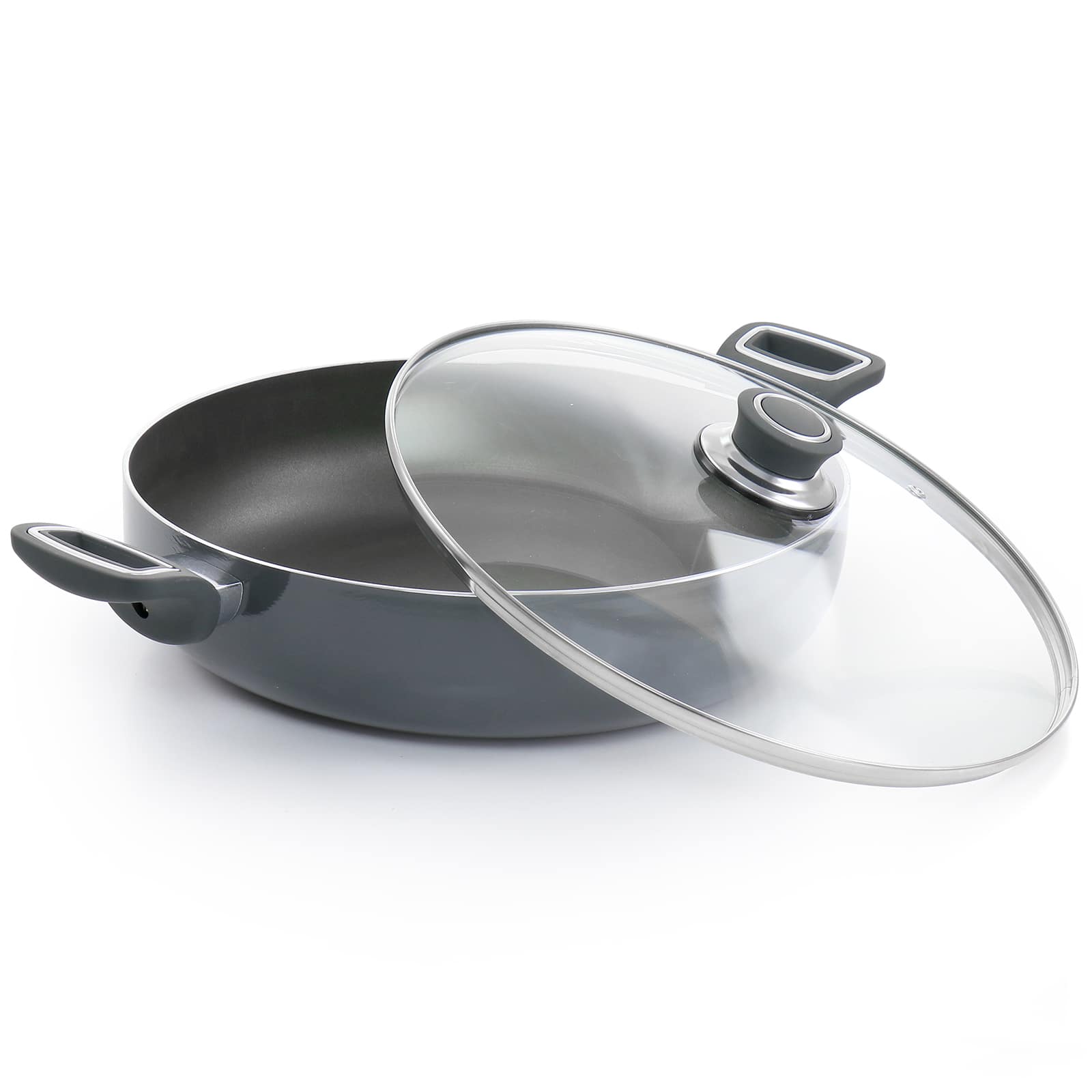 Oster Legacy 5qt. Gray Aluminum Nonstick Everyday Pan