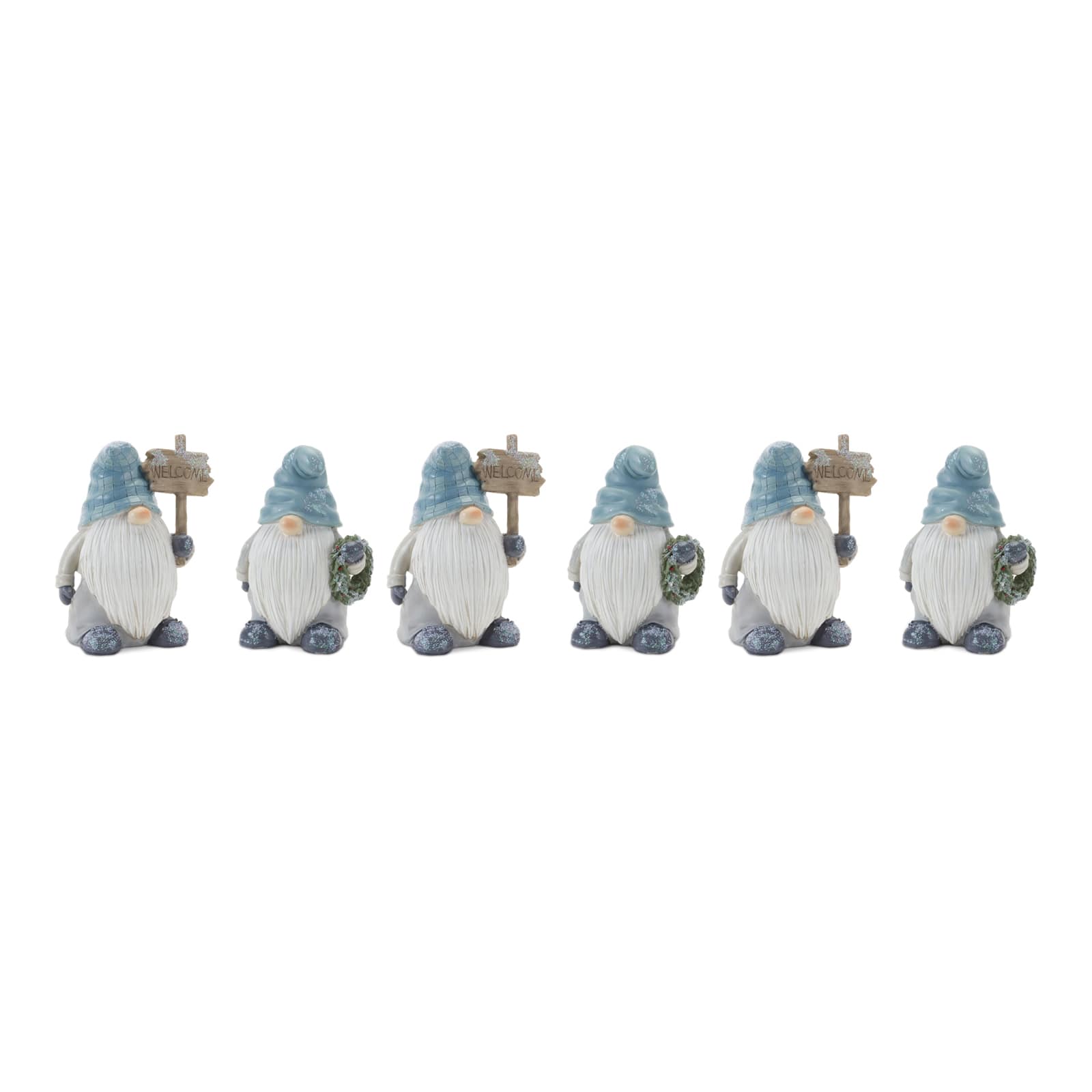 5.5&#x22; Winter Gnome Figurine, 6ct.