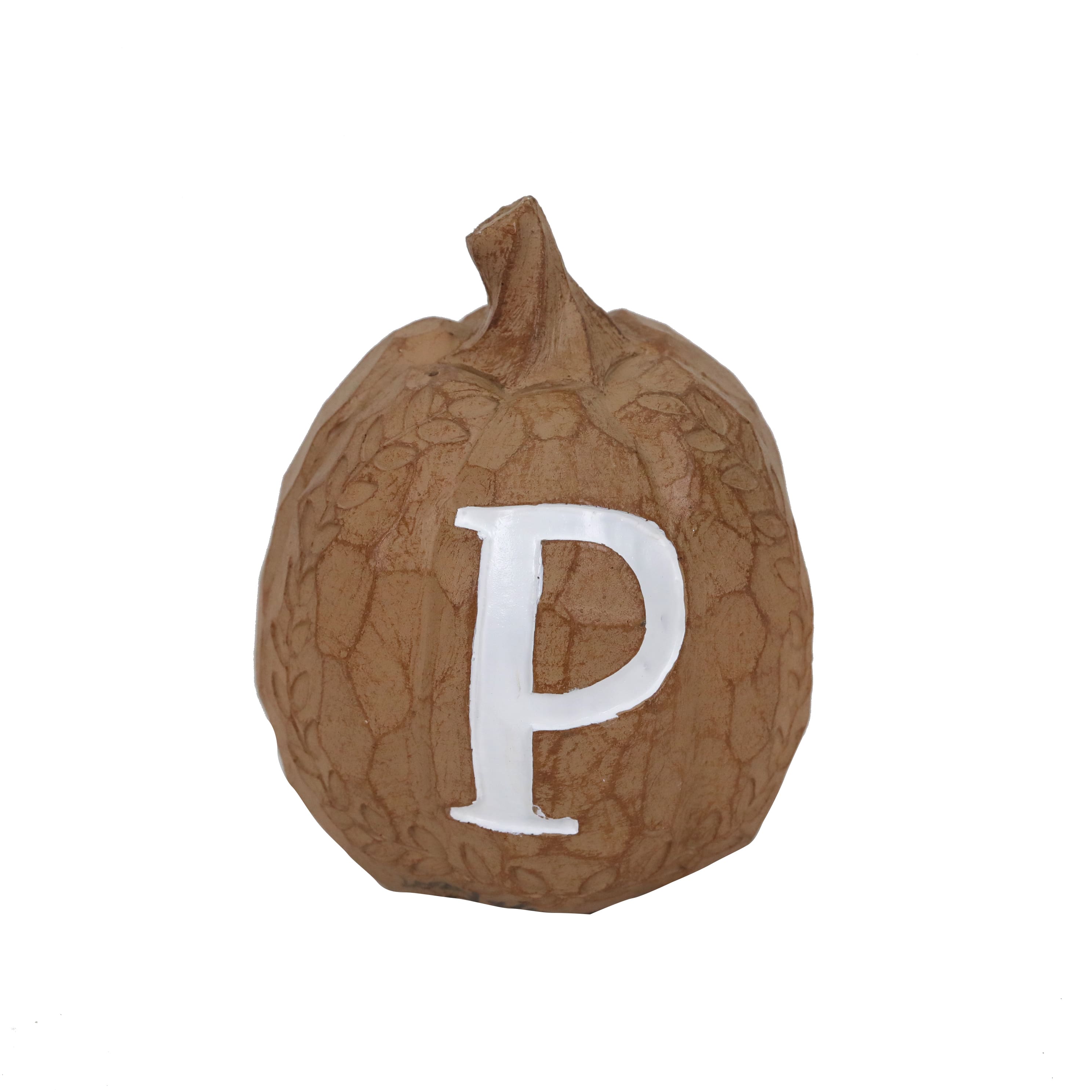 4&#x22; Fall Tabletop Pumpkin Monogram Letter by Ashland&#xAE;