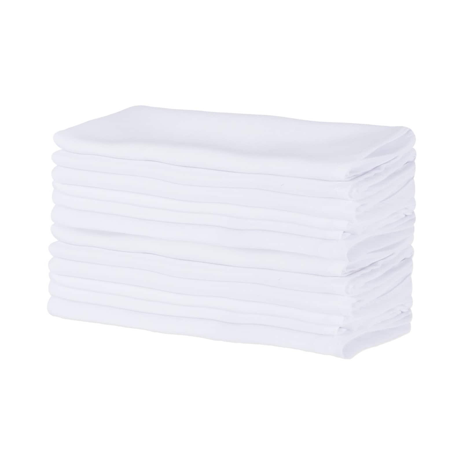 White Commercial Quality 18&#x22; x 18&#x22; Napkin Set, 12ct.