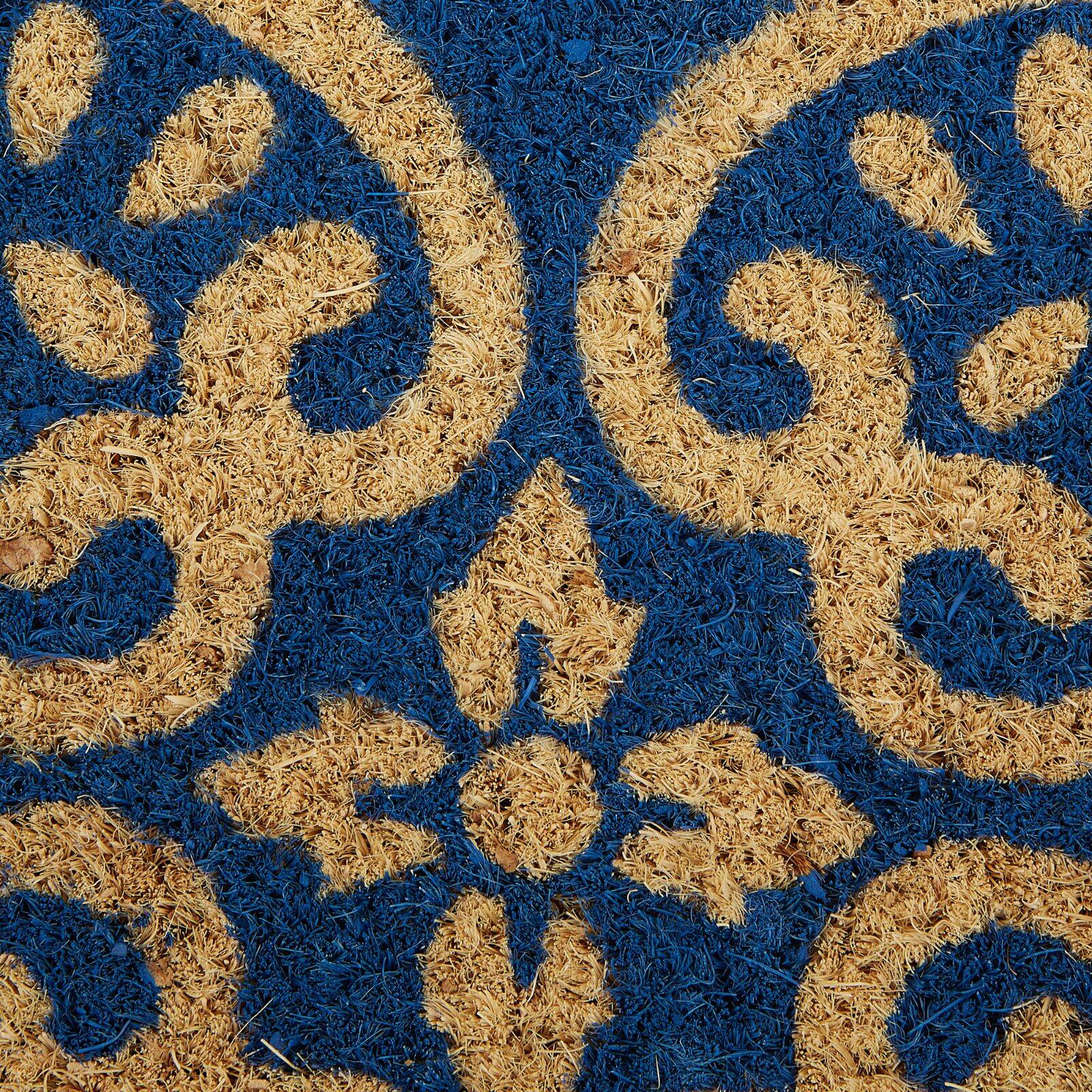 DII&#xAE; Blue Tunisia Scroll Doormat