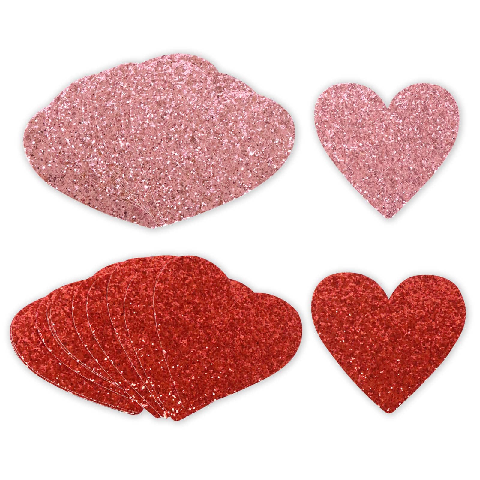 Chunky Glitter Heart Stickers by Recollections™