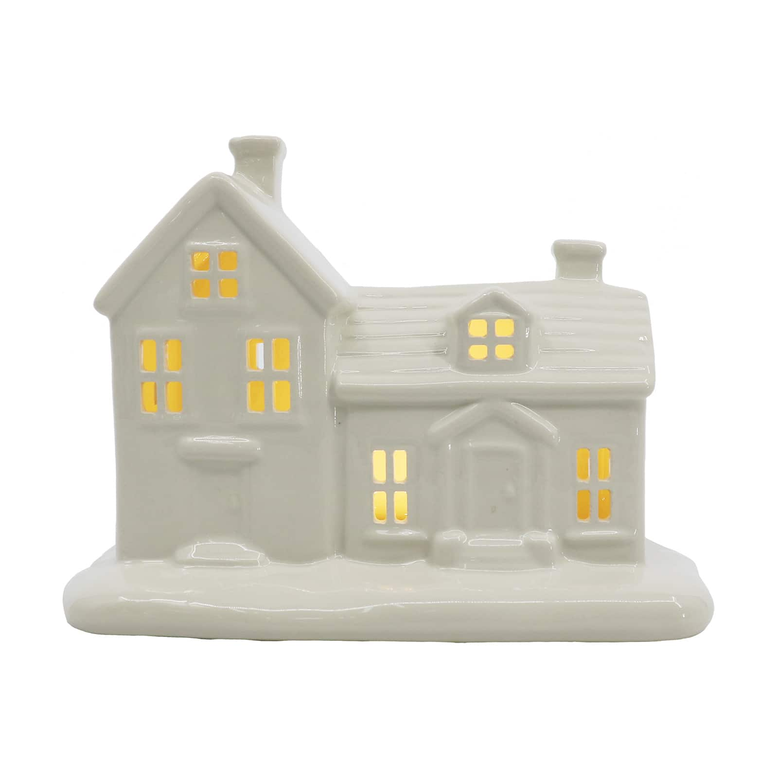 7.7&#x22; Pre-Lit Ceramic House Decoration by Ashland&#xAE;