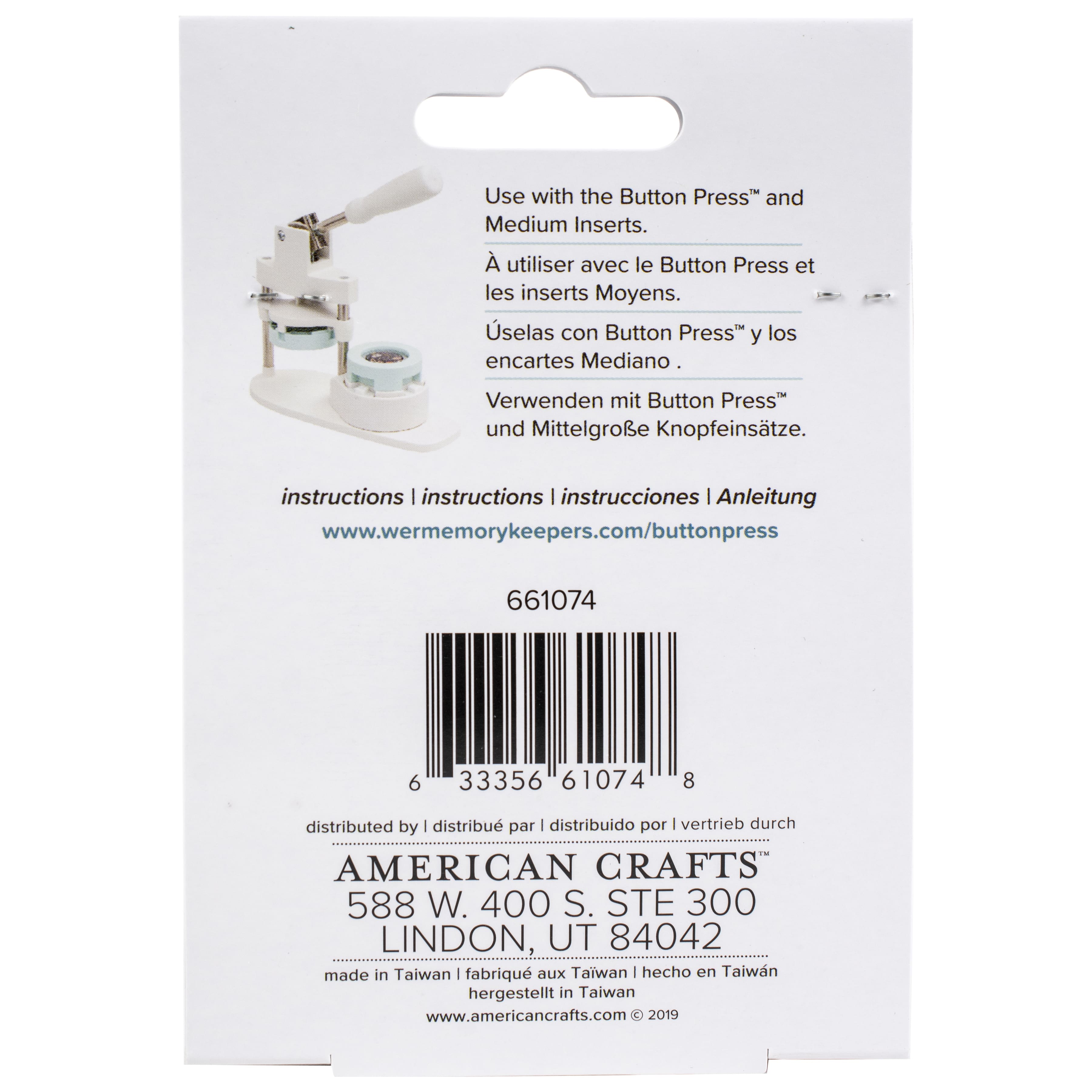 We R Memory Keepers® Button Press™ Keychain Kit, 10ct.