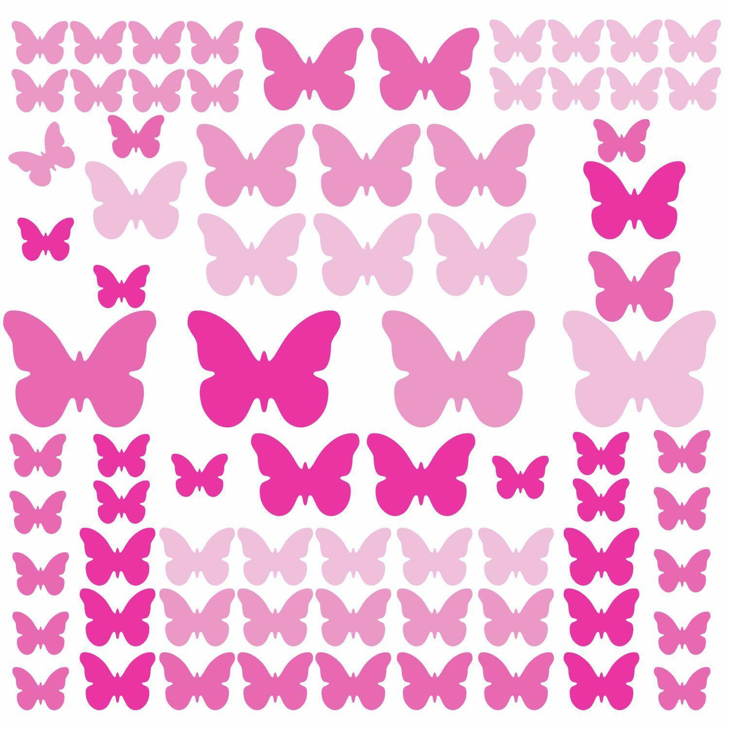 RoomMates Pink Flutter Butterflies Peel & Stick Wall Decals Michaels