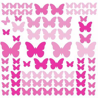 RoomMates Pink Flutter Butterflies Peel & Stick Wall Decals | Michaels