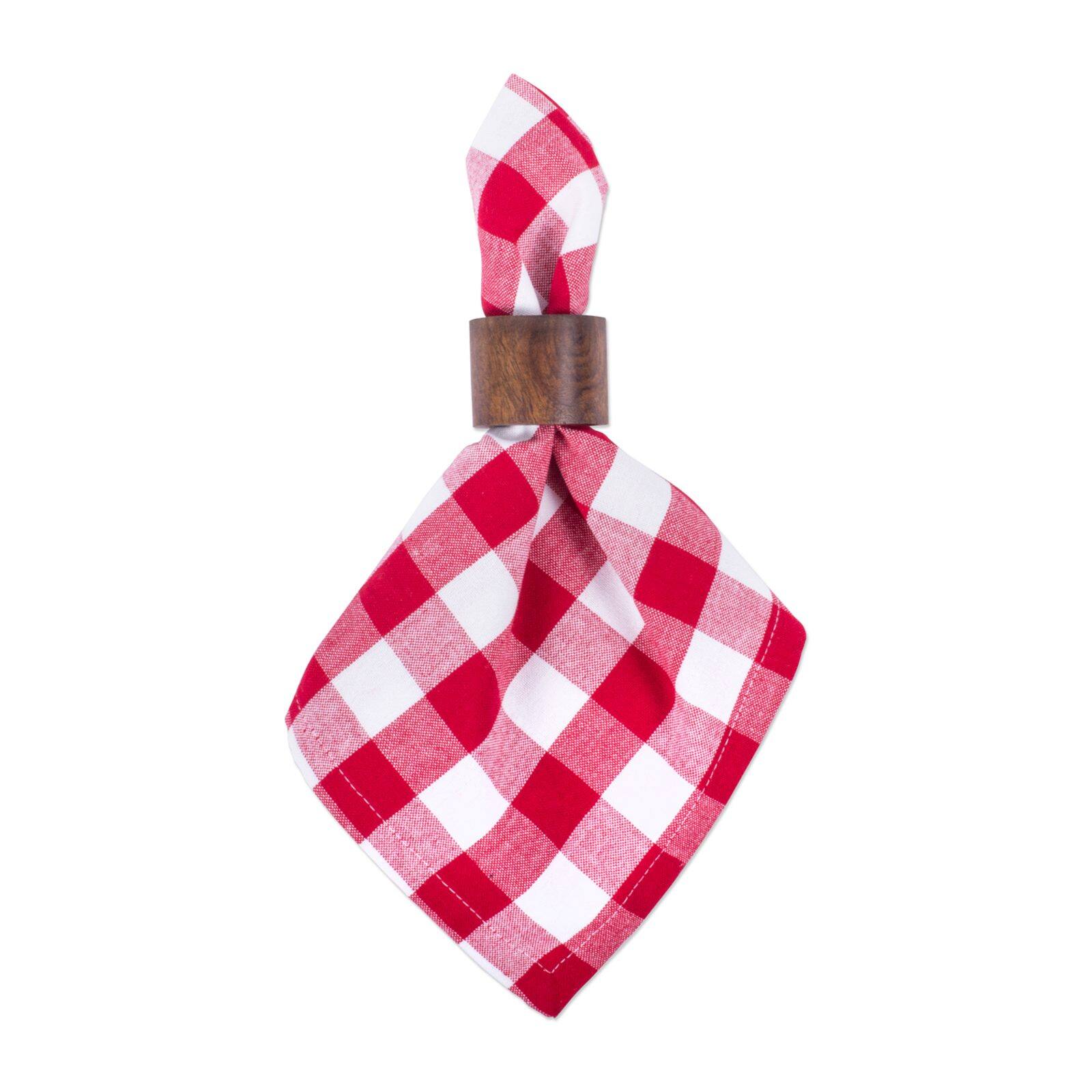 DII® Red & White Checkers Napkin, 6ct.