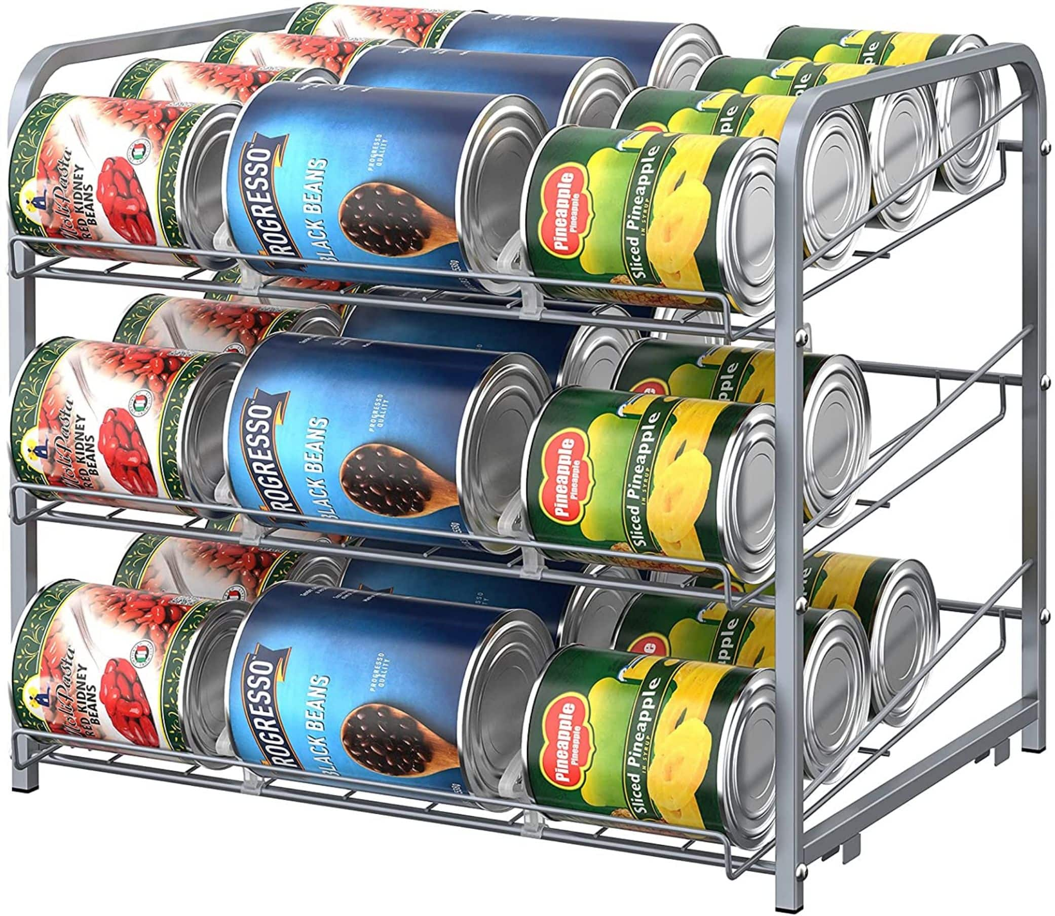 3-Tier Stackable Can Rack Organizer