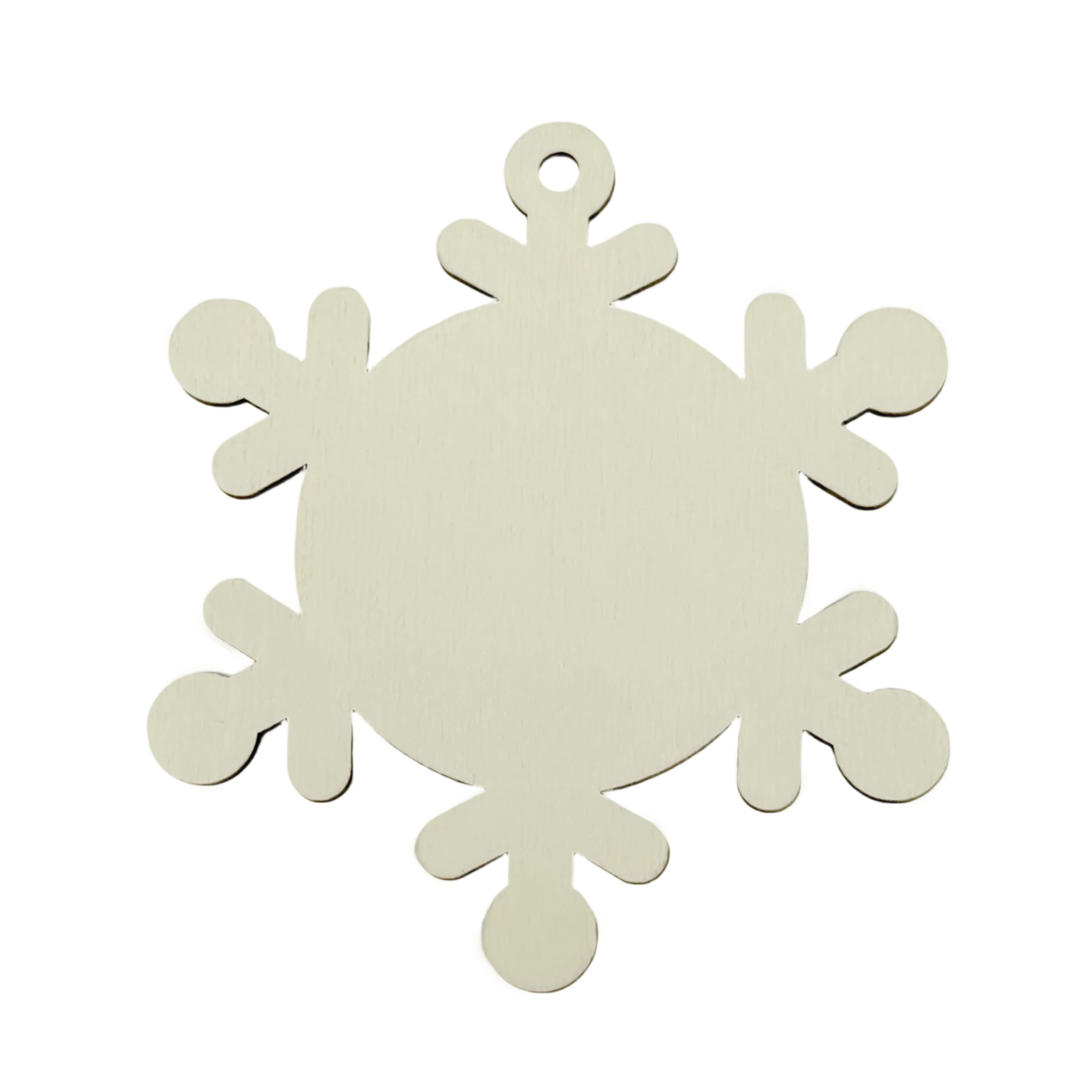 3.5&#x22; DIY Plywood Snowflake Ornaments, 50ct. by Make Market&#xAE;