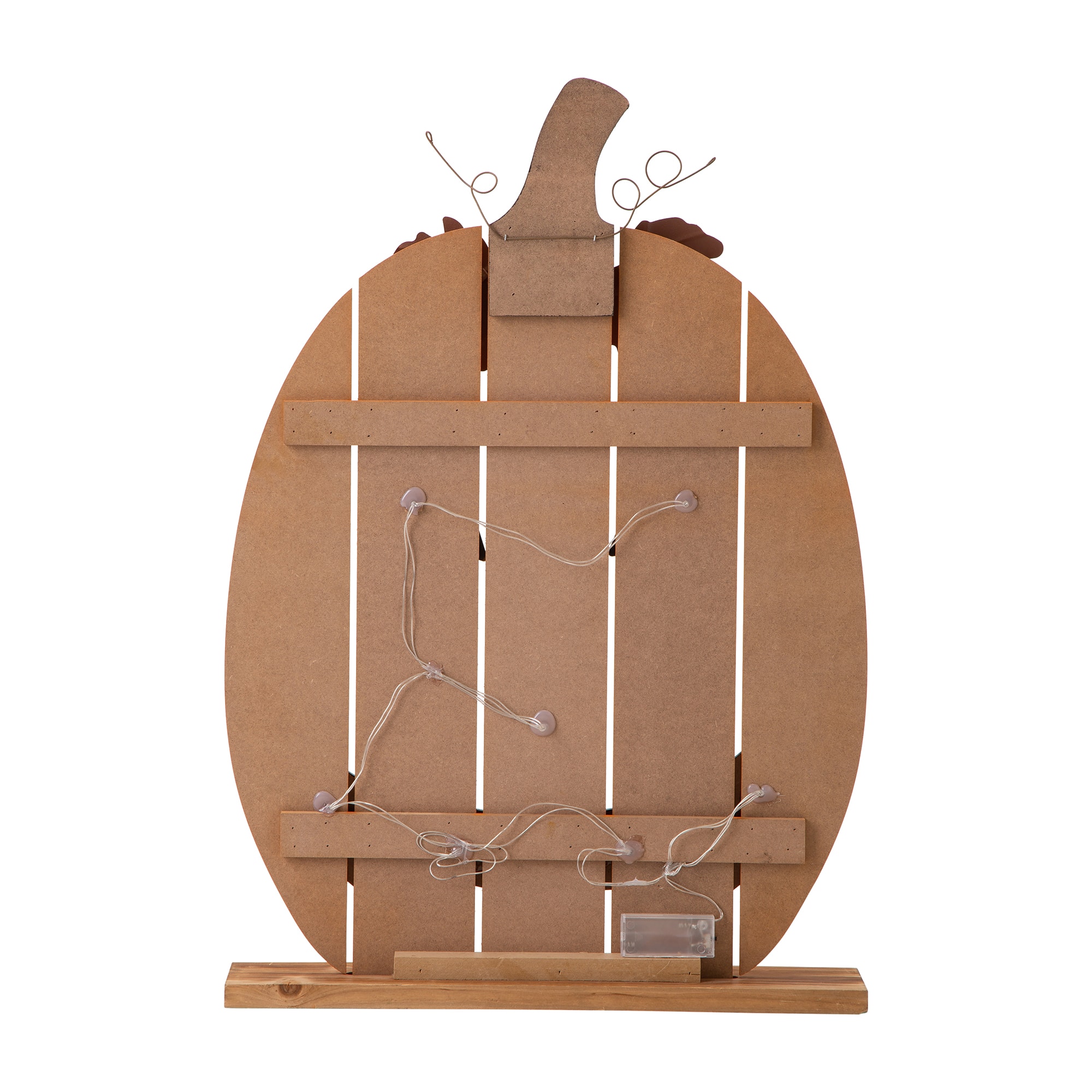 Glitzhome&#xAE; 30&#x22; Lighted Wooden Pumpkin Porch D&#xE9;cor