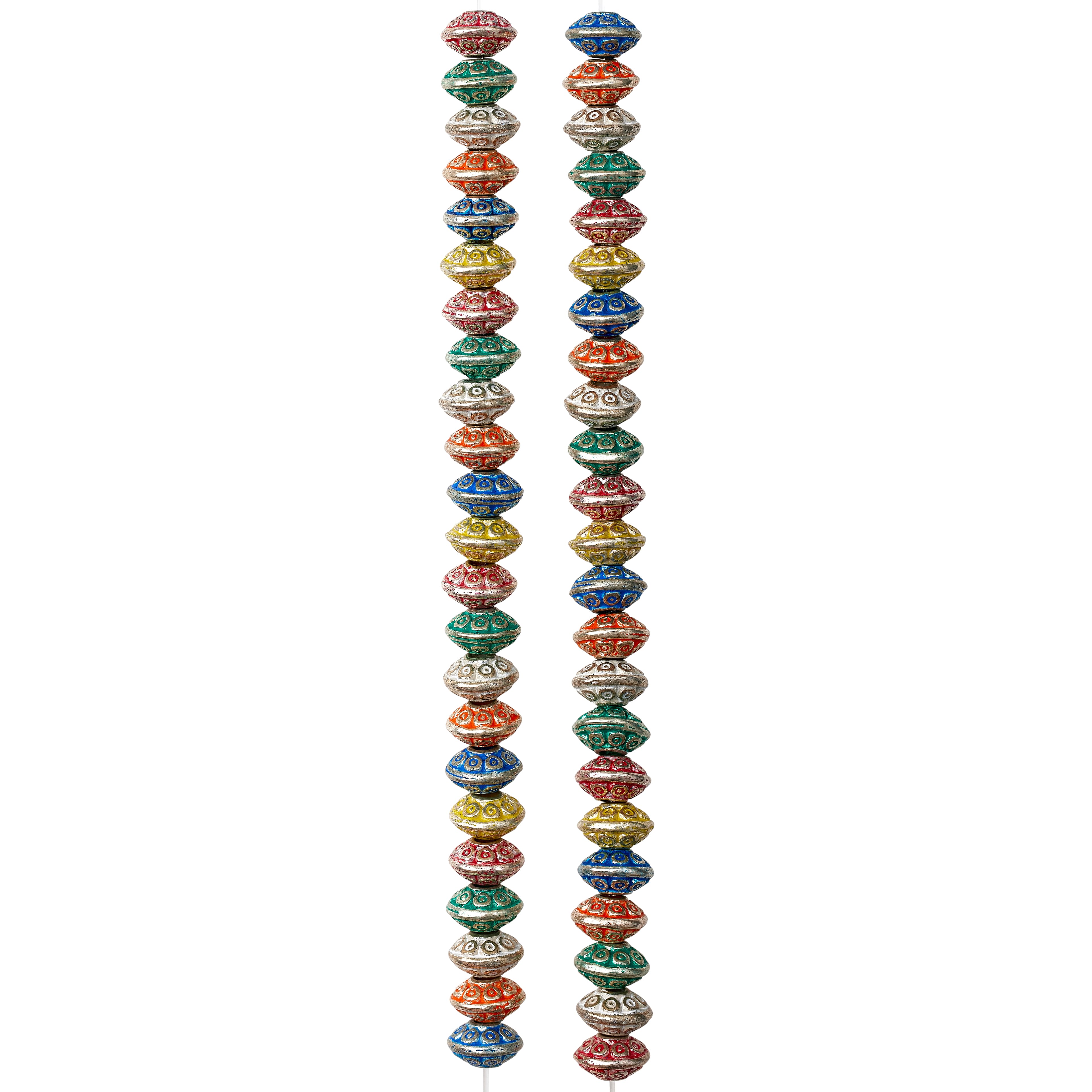 Multicolor Metal Rondelle Beads, 6mm by Bead Landing™