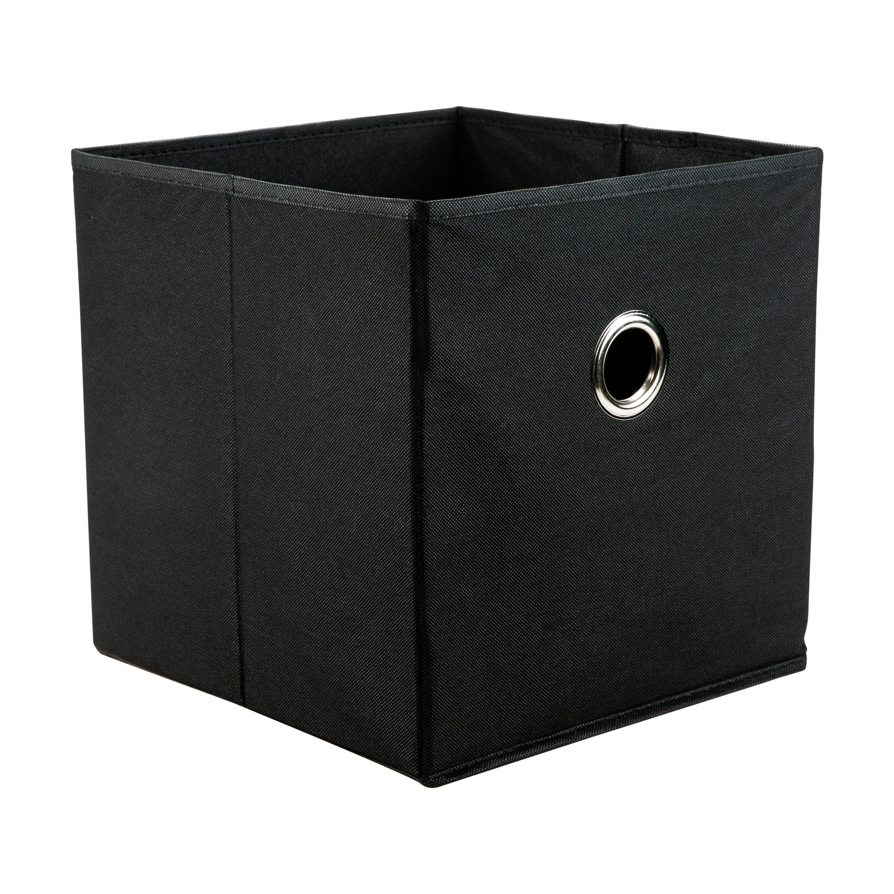 Organize It All 12" Black Storage Cubes, 2ct.
