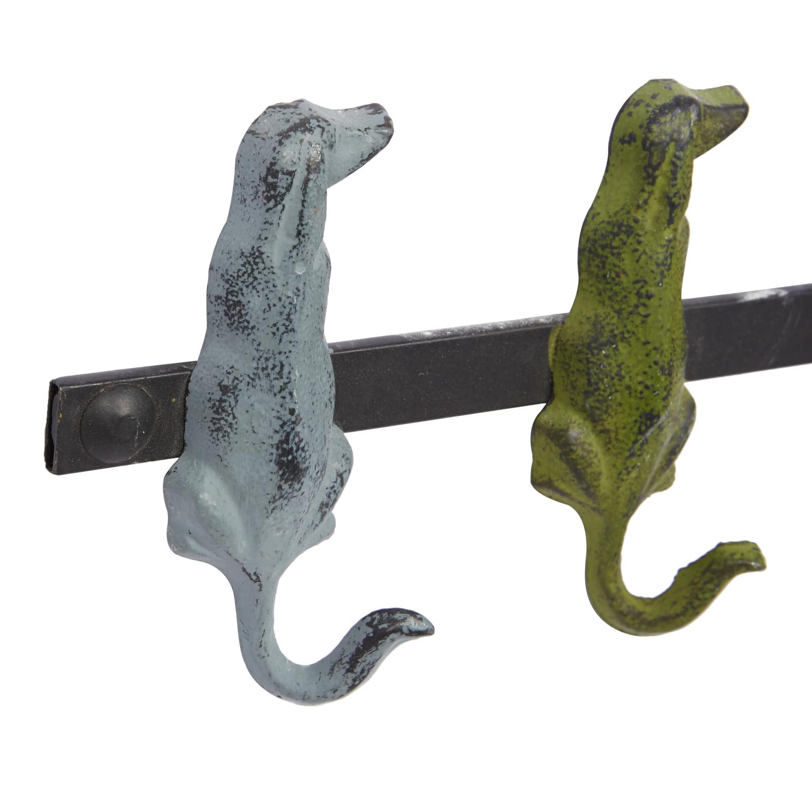 Multi Colored Metal Farmhouse Wall Hook, 5" x 19" x 1"