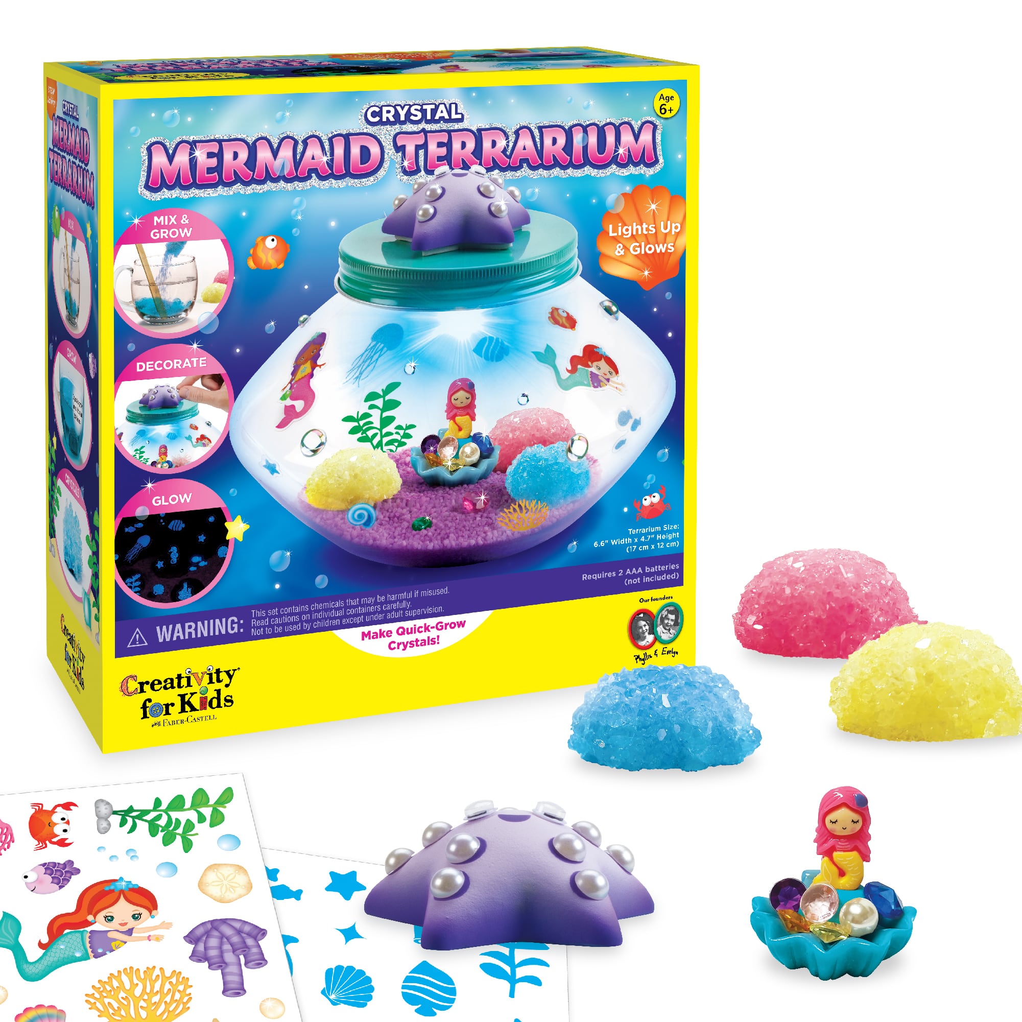 Animal Crystal Growing Kit For Kids Arts And Crafts for Kids Ages 3-5 Bulk