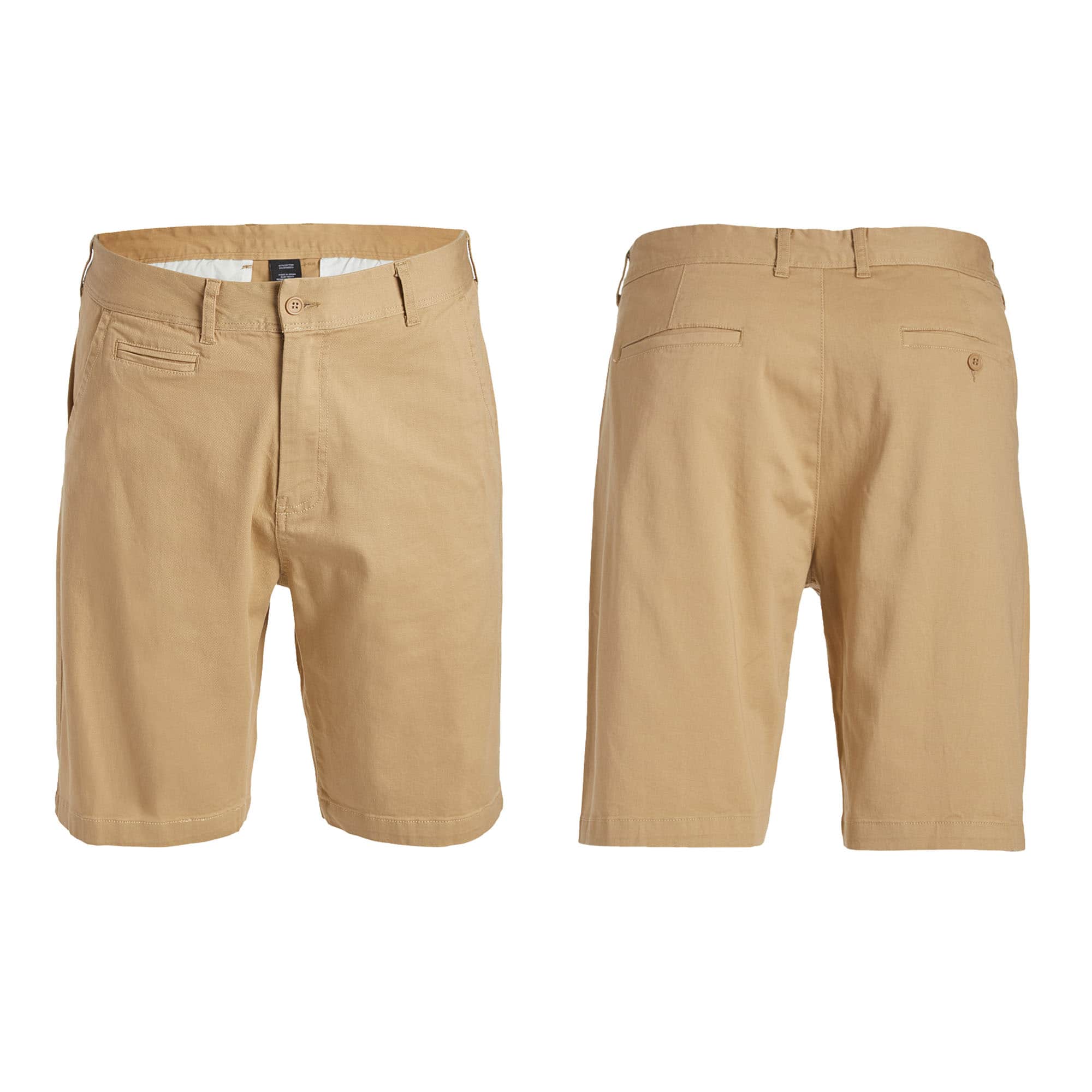 Galaxy by Harvic Men's Flat Front Slim Fit Stretch Chino Shorts