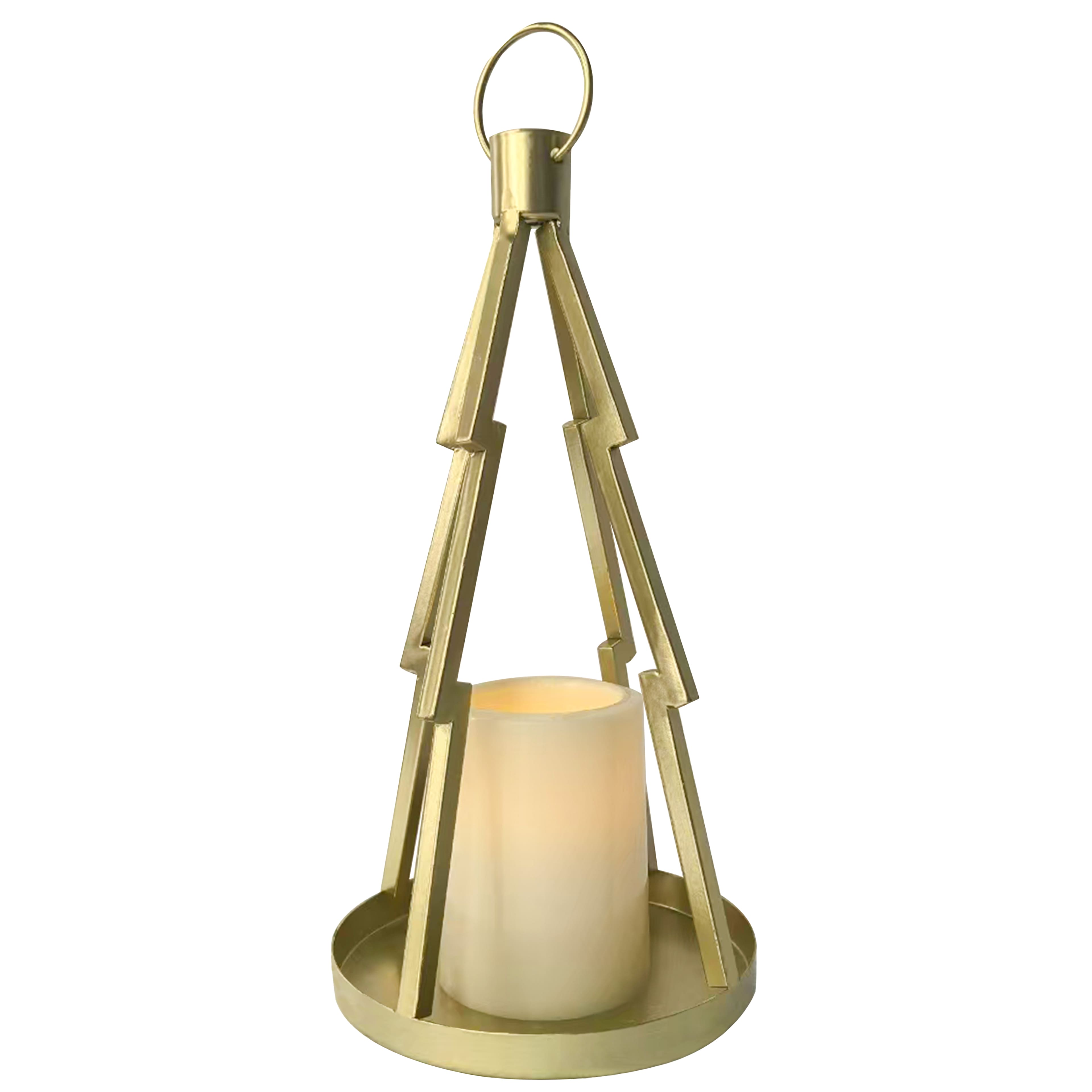 11.5&#x22; Gold Tree-Shaped Candle Lantern by Ashland&#xAE;