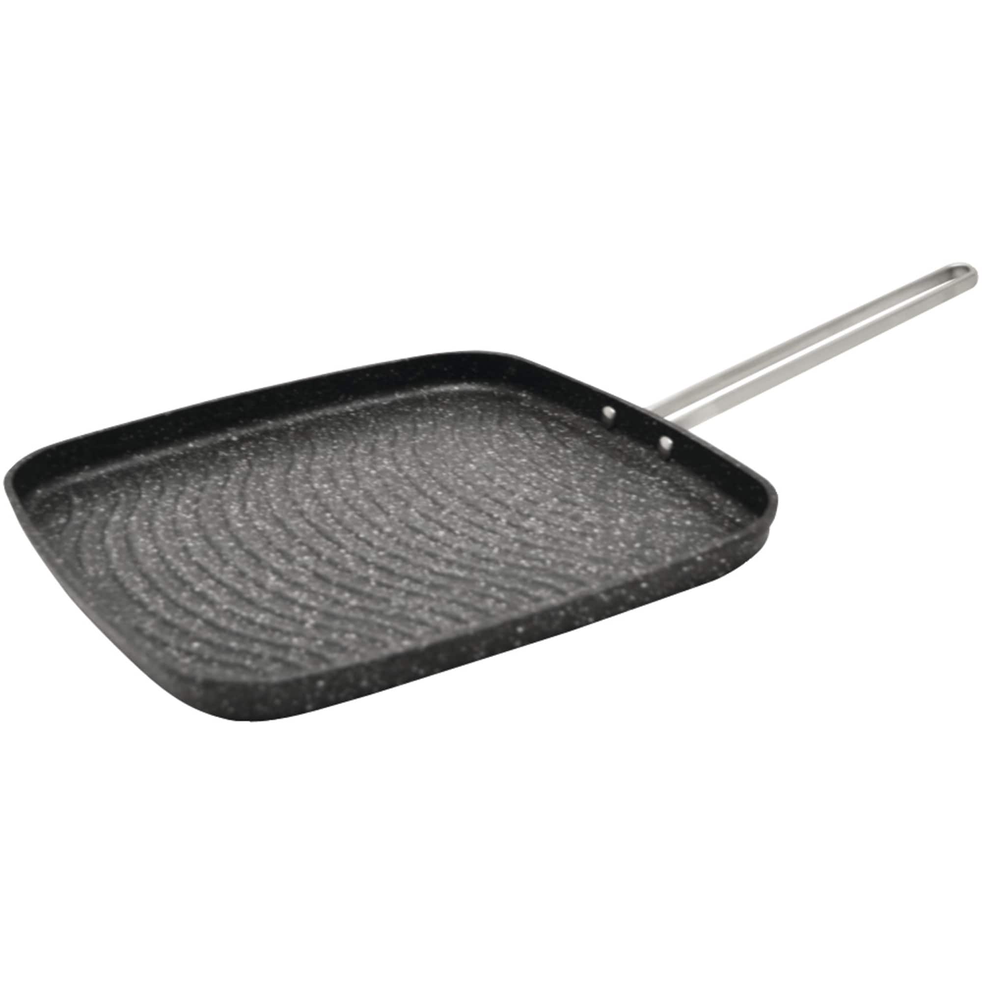 THE ROCK by Starfrit 10&#x22; Grill Pan With Stainless Steel Wire Handle