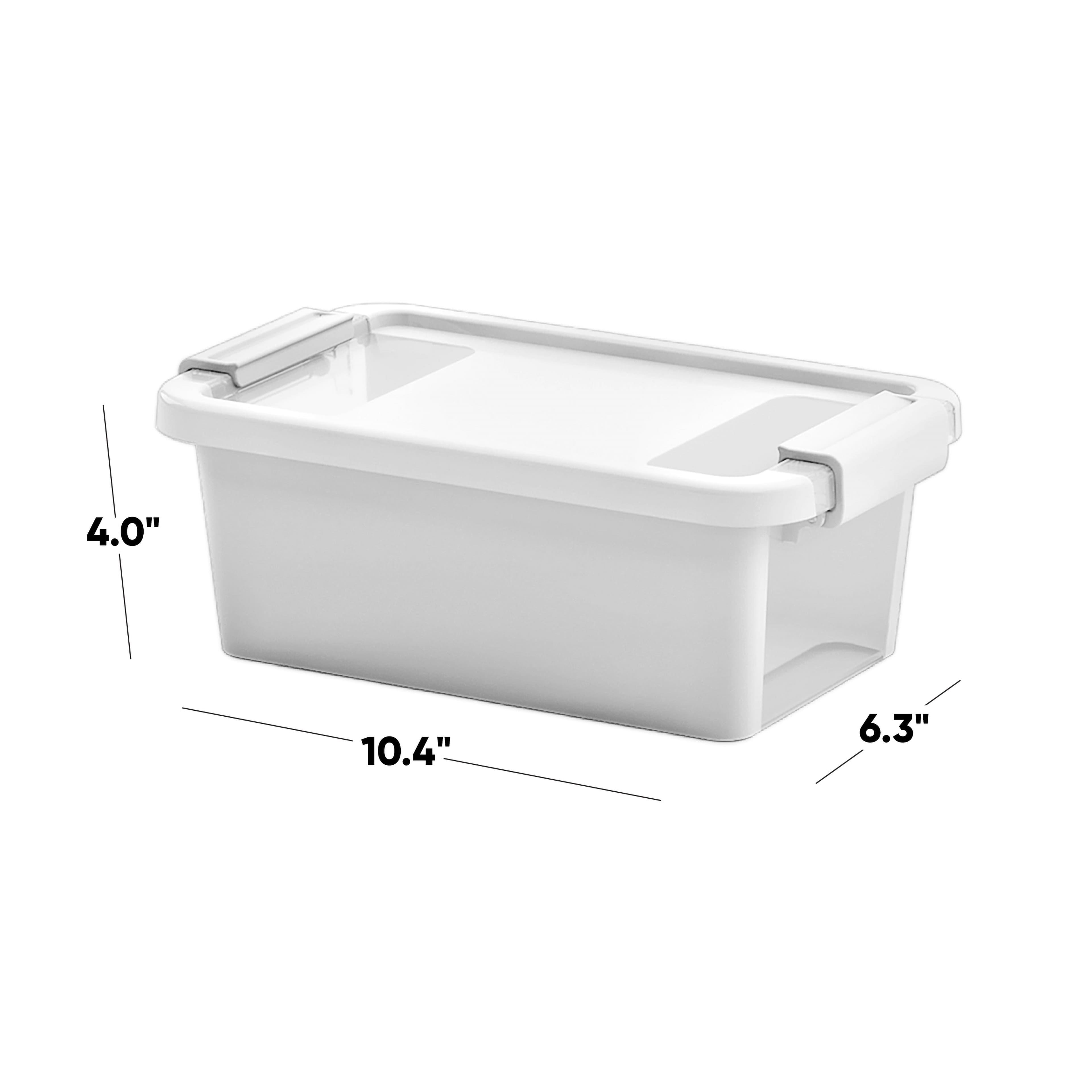 Boîte de rangement en plastique avec couvercle à charnière Versa de Curver