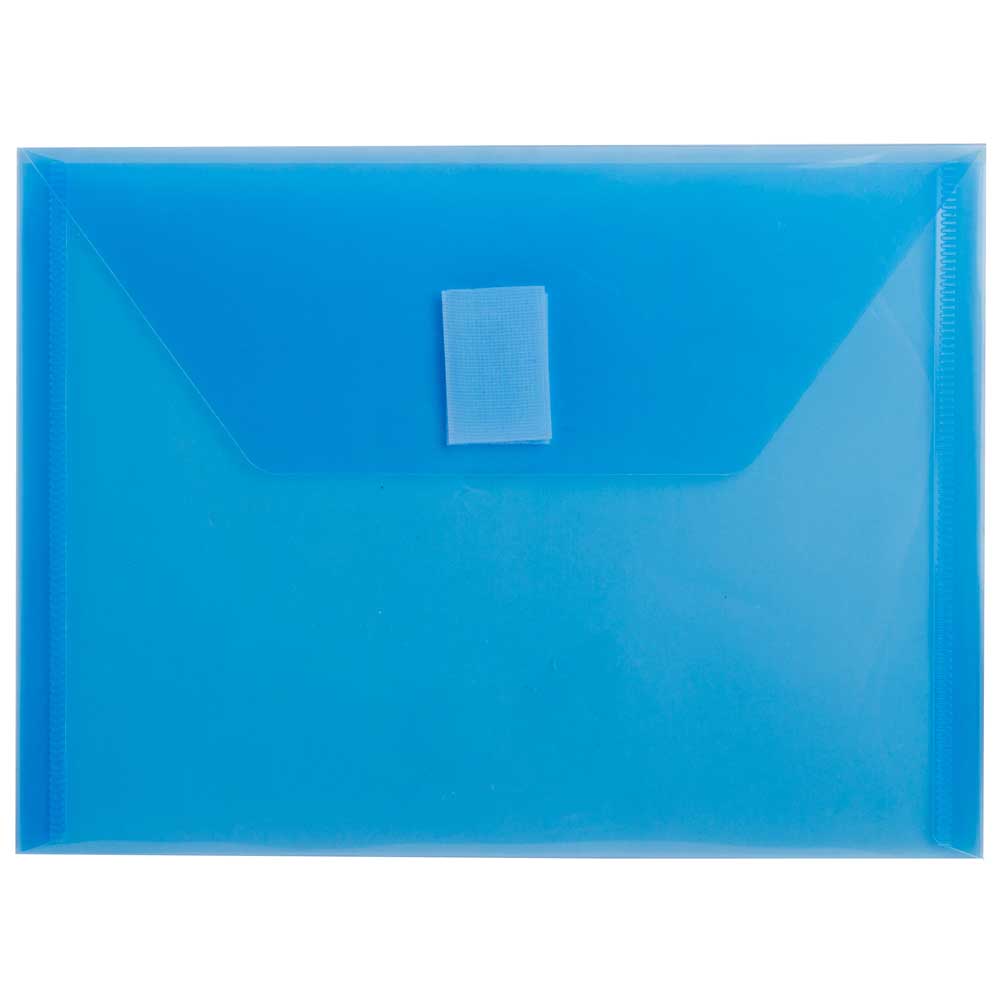 JAM Paper 5.5" x 7.5" Plastic Hook & Loop Closure Envelopes