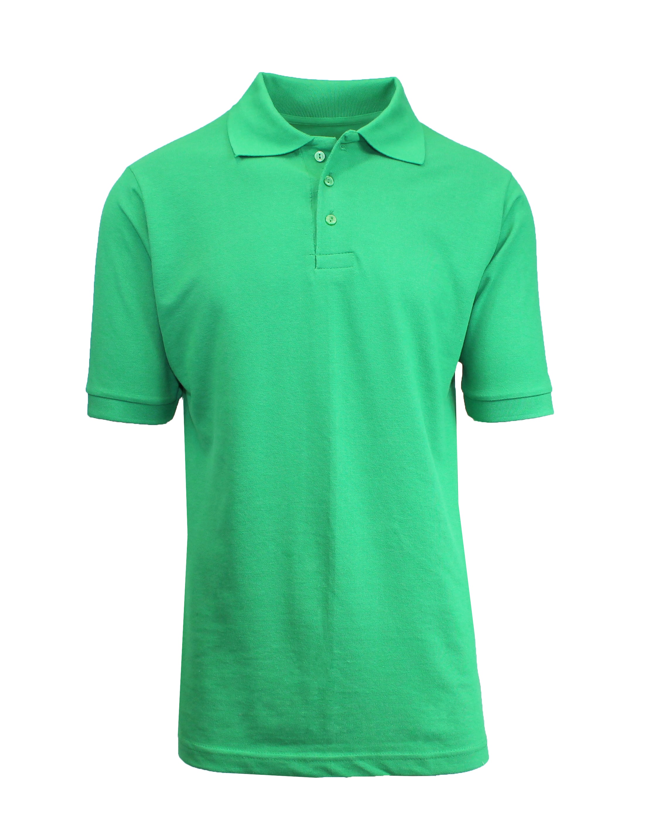 Pimfylm Polo Shirts For Men Men's Short Sleeve Solid Stretch Cotton Pique  Polo Shirt Green 5X-Large 