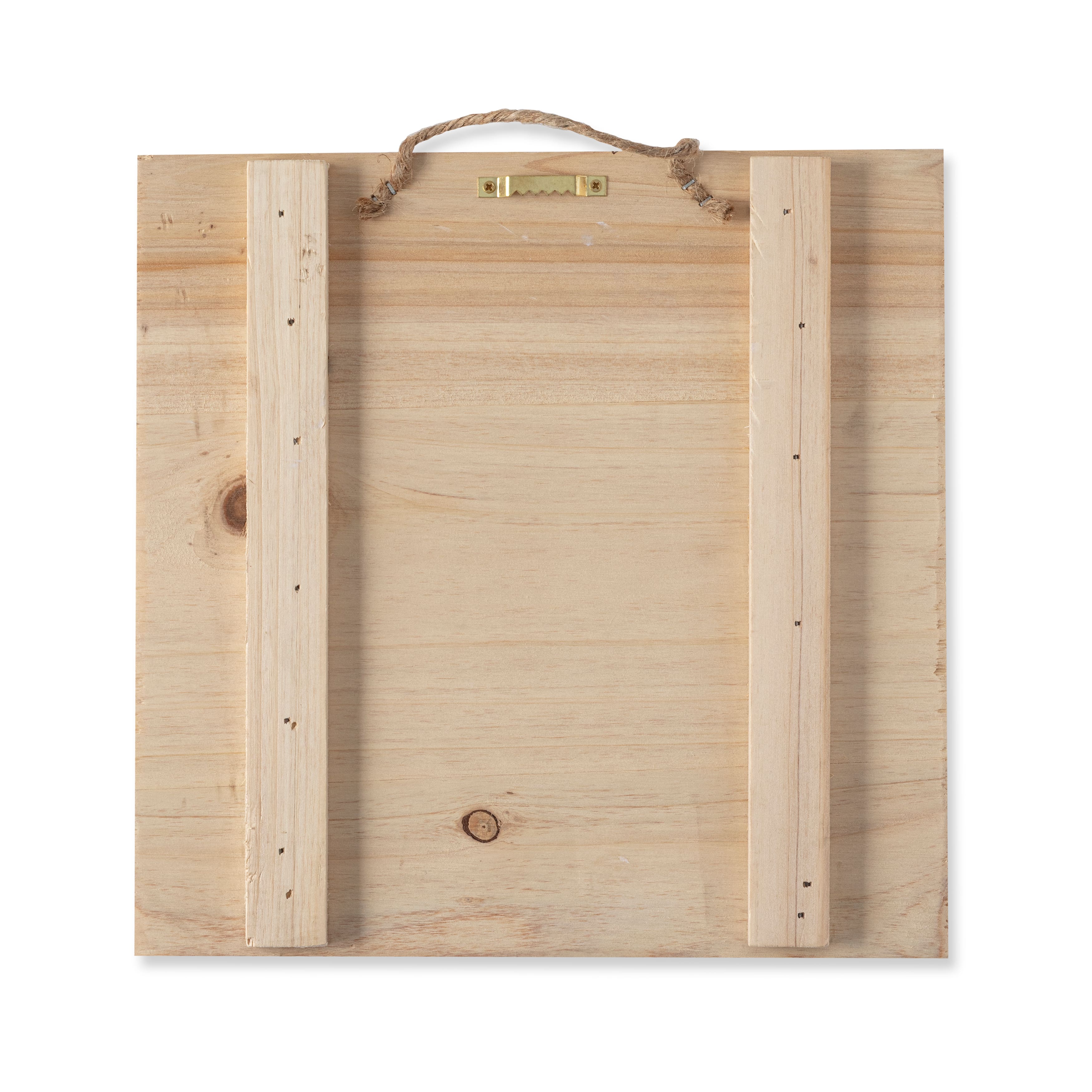6 Pack: 10&#x22; x 10&#x22; Wood Square Plaque by Make Market&#xAE;
