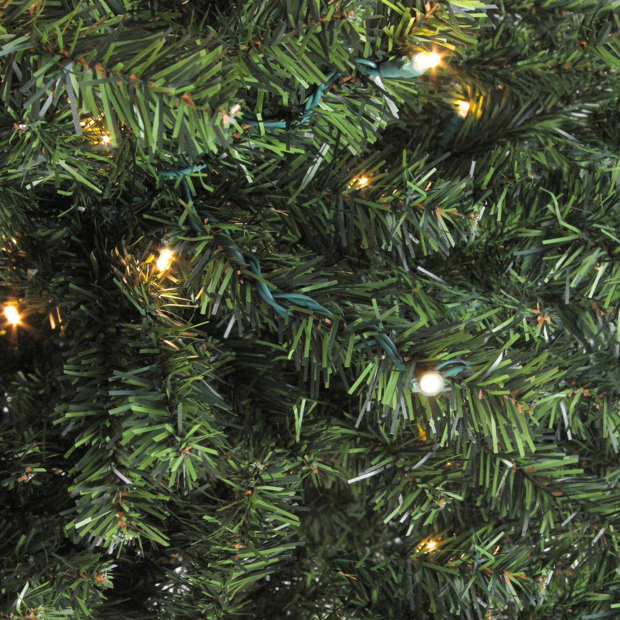 18&#x22; Pre-Lit Canadian Pine Artificial Christmas Tree, Clear LED Lights