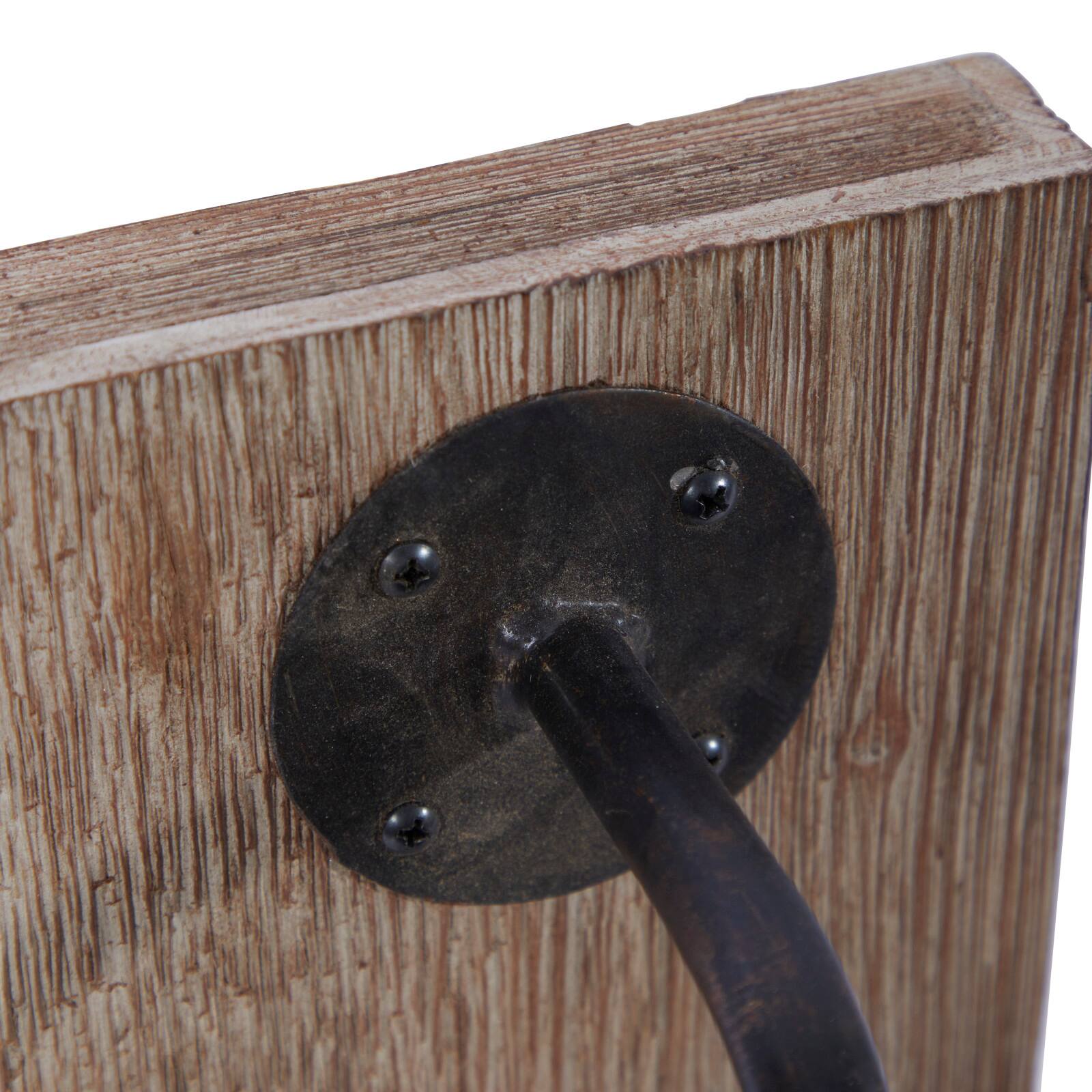 11" Brown Iron Industrial LED Wall Sconce