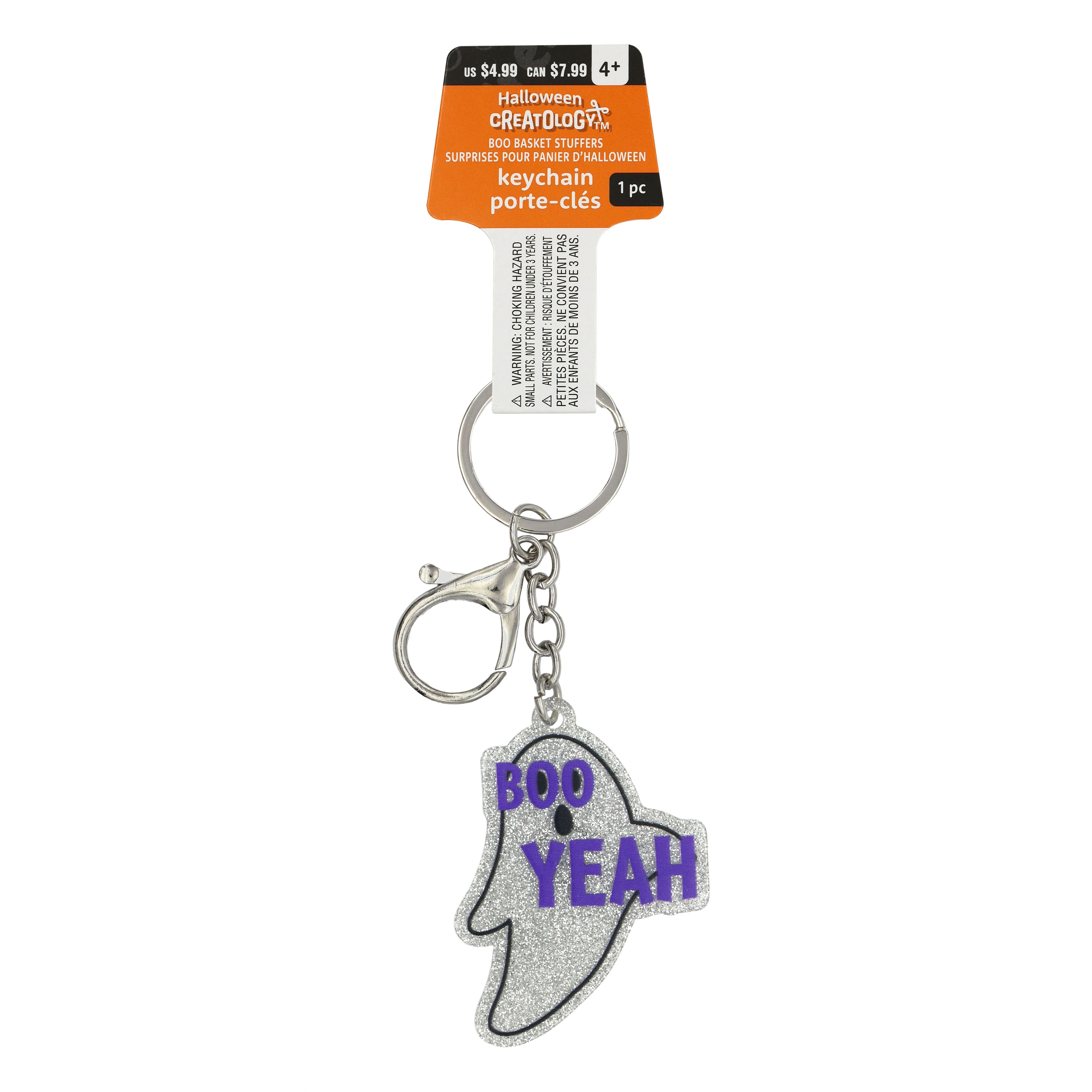 Silver &#x26; Blue Ghost Keychain by Creatology&#x2122;