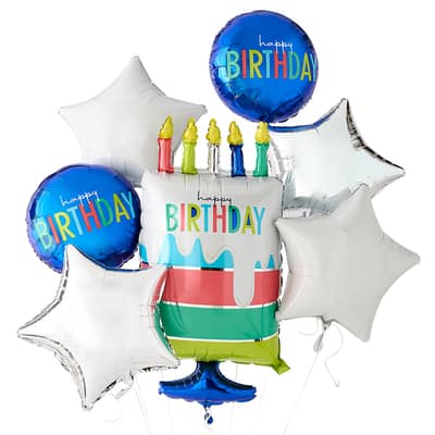 Modern Birthday Foil Balloon Bundle