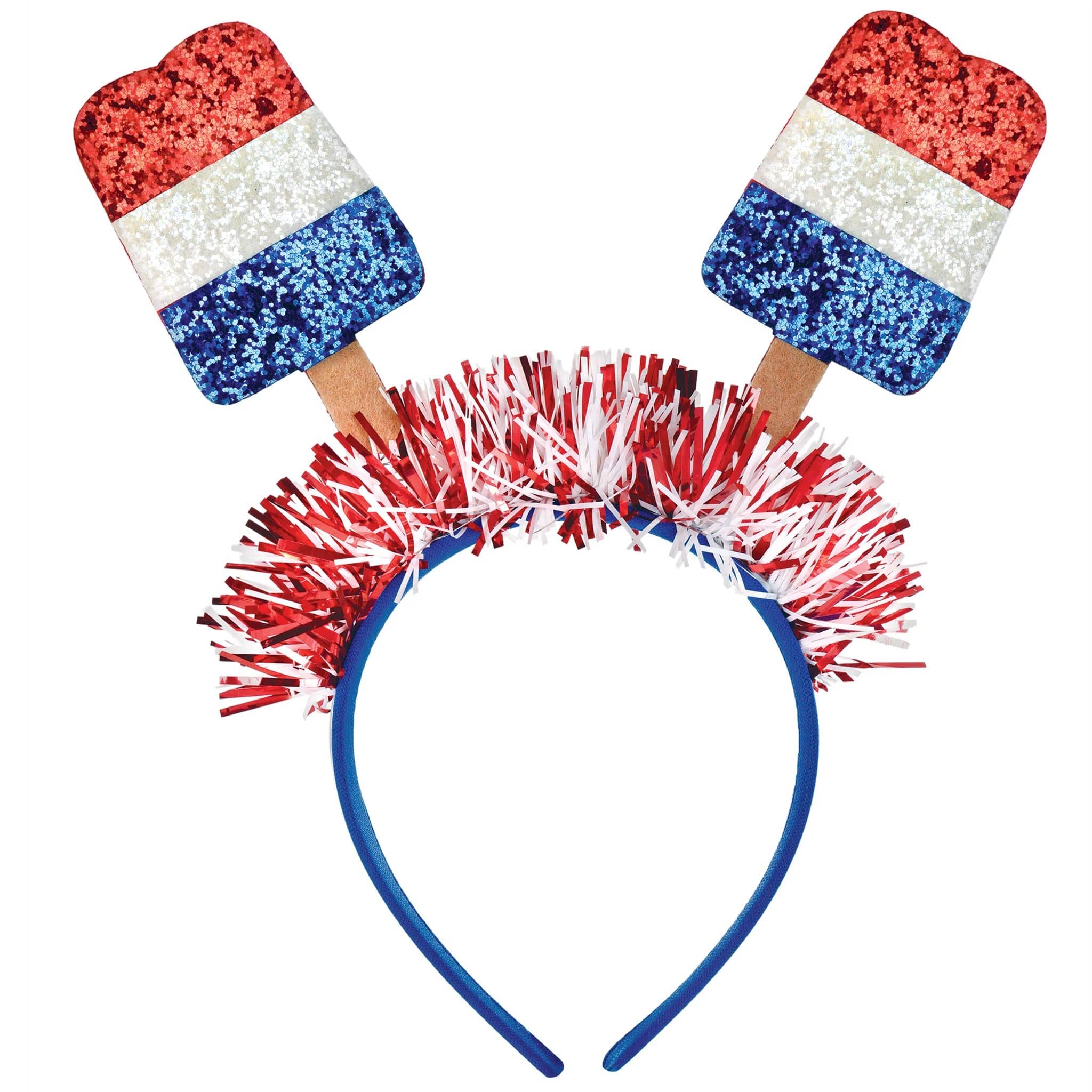 10&#x22; Patriotic Popsicle Glitter Head Boppers, 6ct.