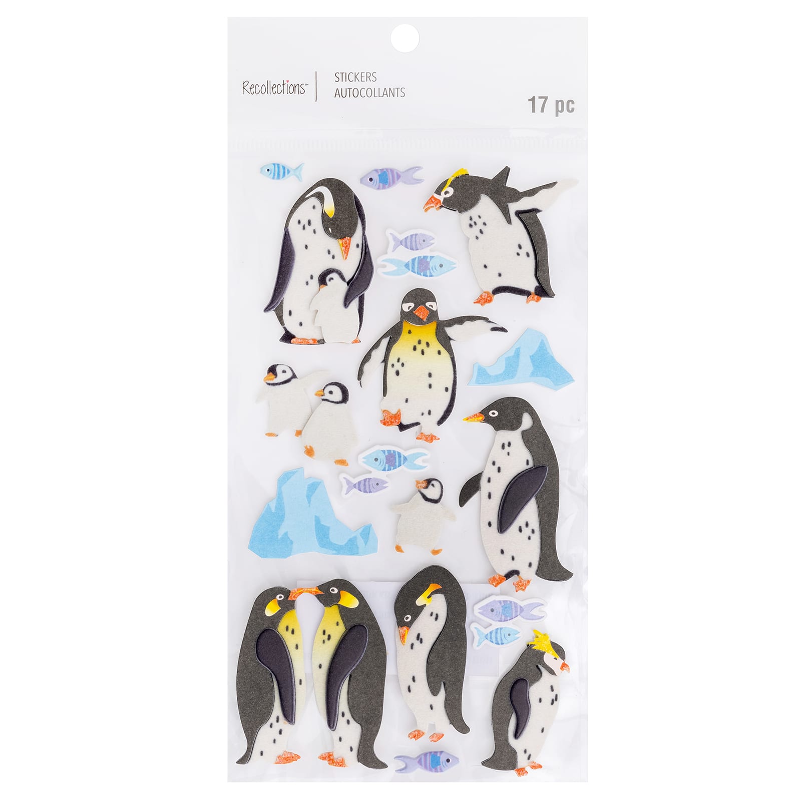 Set of 12 Penguin Birthday Stickers