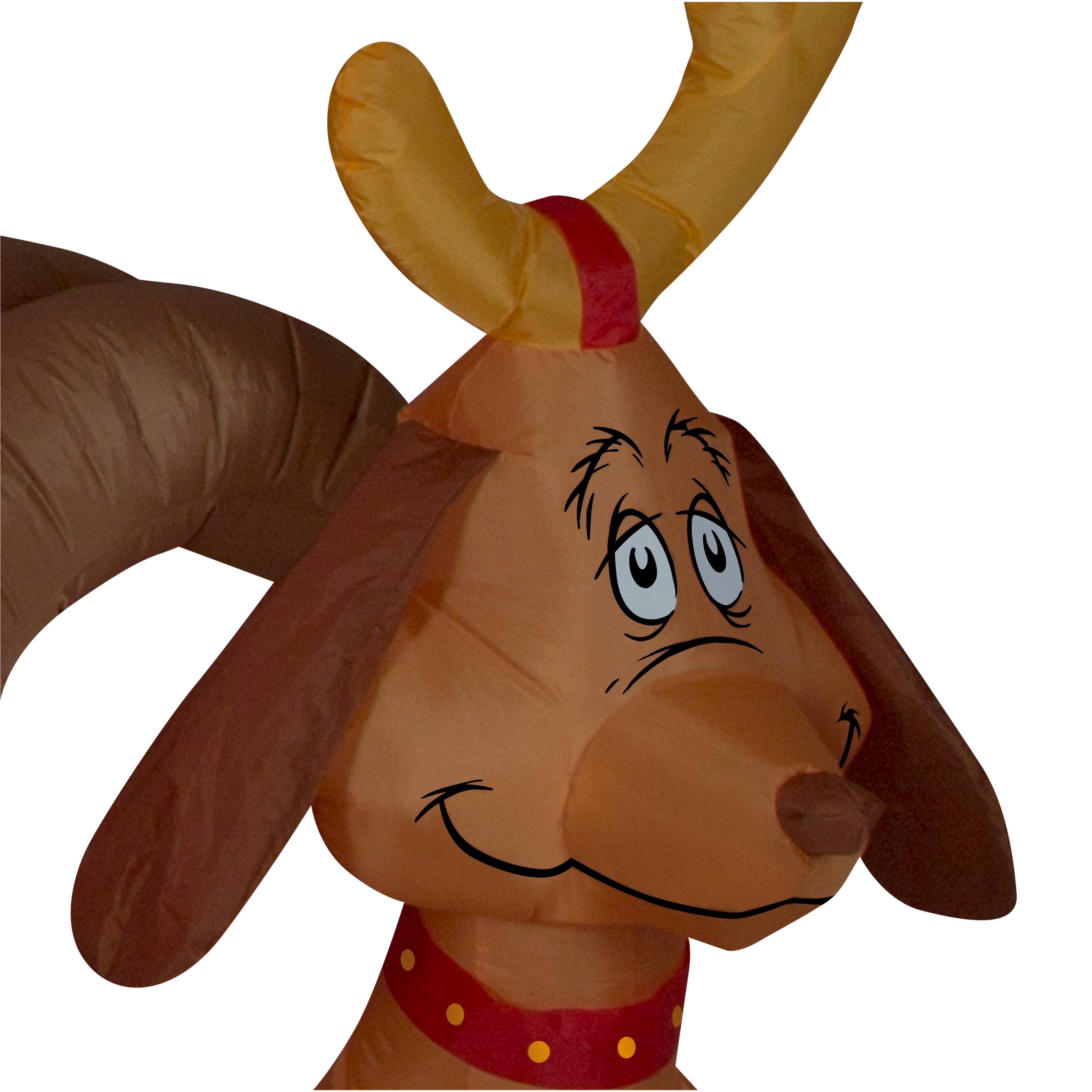 12ft. Airblown&#xAE; Inflatable Grinch &#x26; Max in Sleigh Colossal Scene