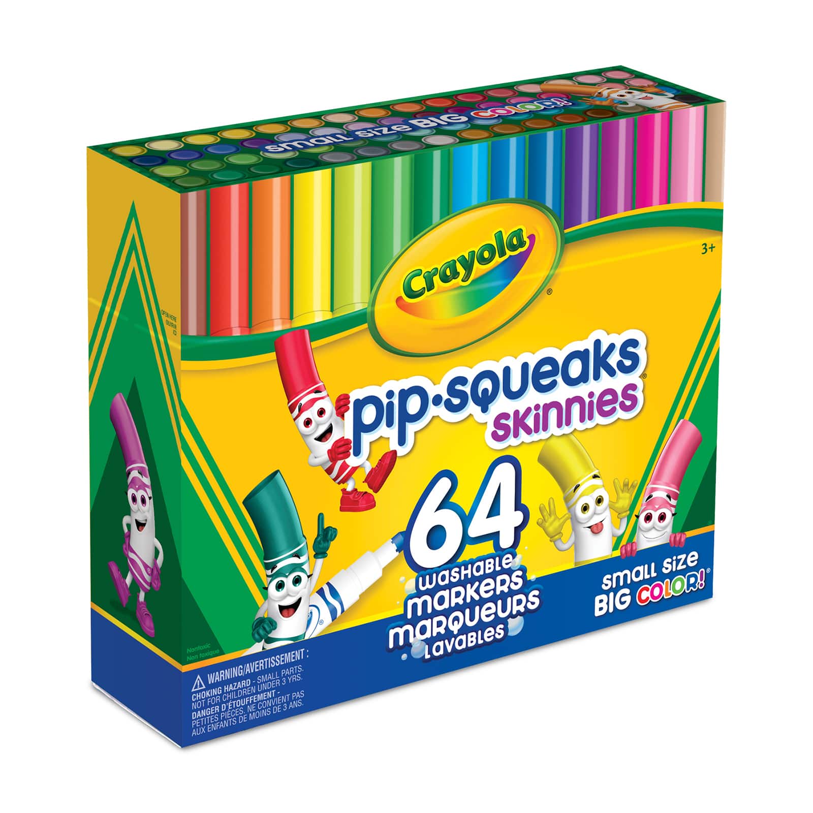 Crayola&#xAE; Washable Pip-Squeaks Skinnies Markers, 64ct.