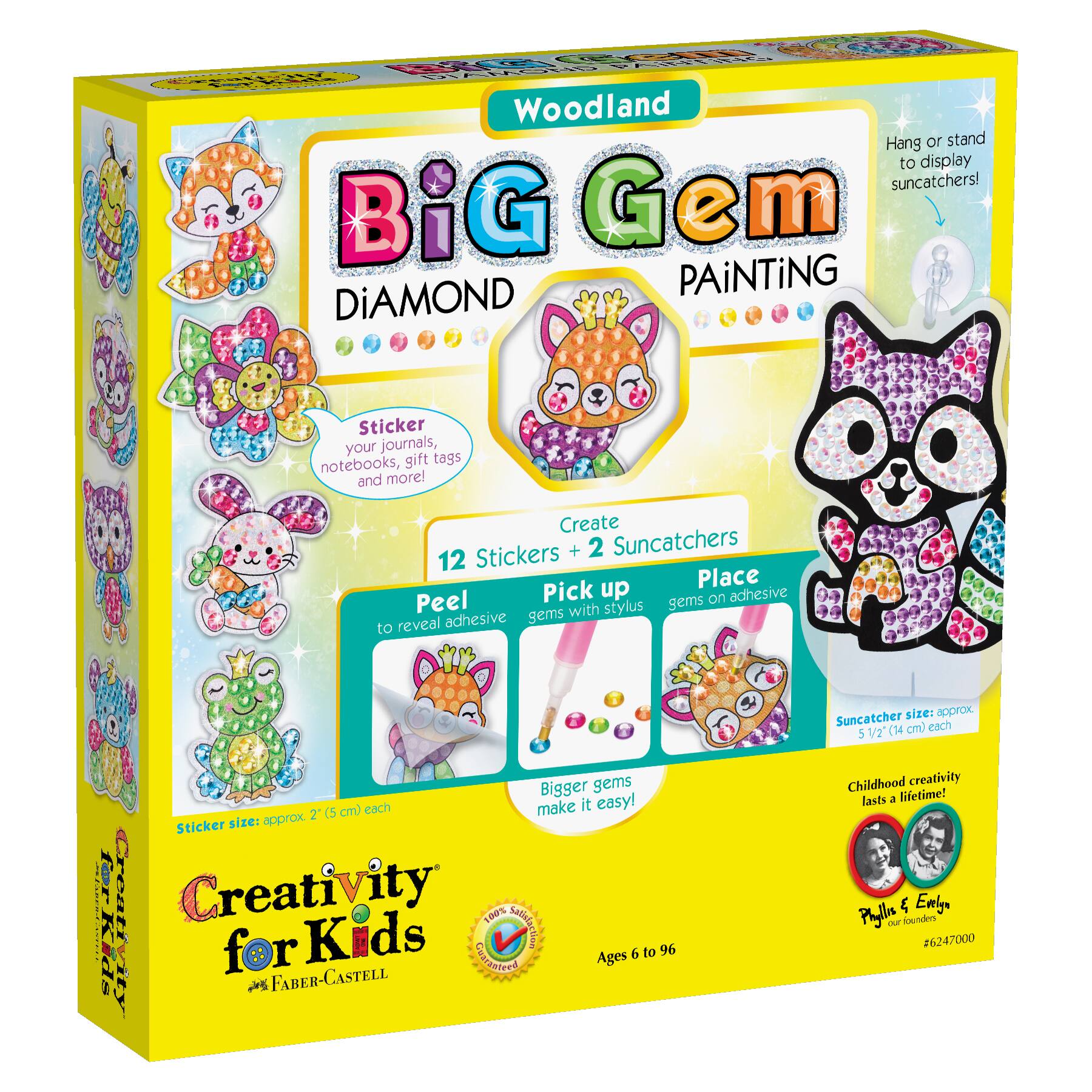 Creativity for Kids® Big Gem Diamond Painting Woodland Art Kits
