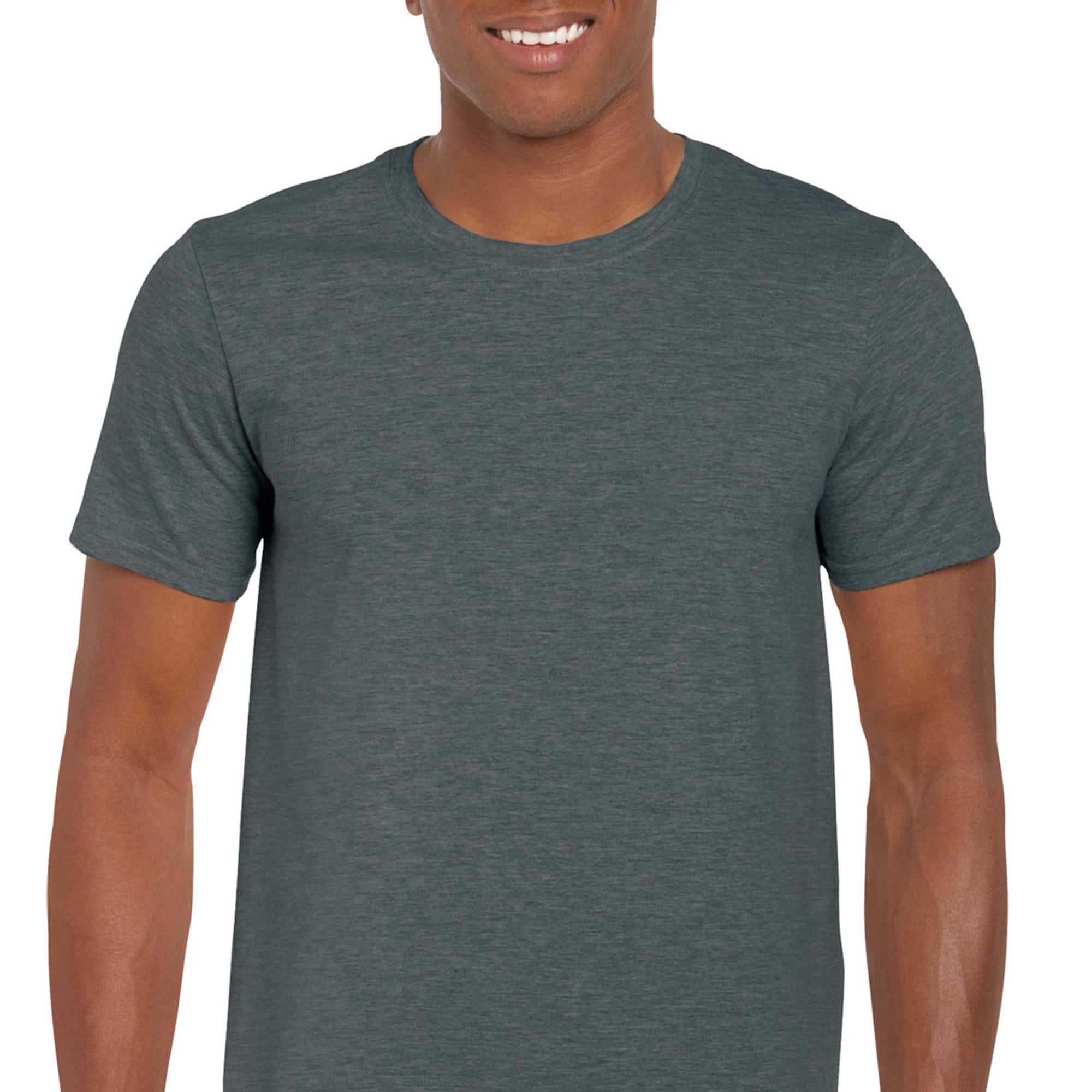 Brandon Adult Cotton Long Sleeve T-shirt-Grey Heather