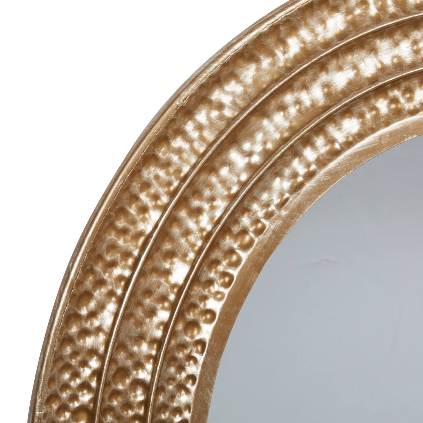39&#x22; Gold Glam Metal Wall Mirror